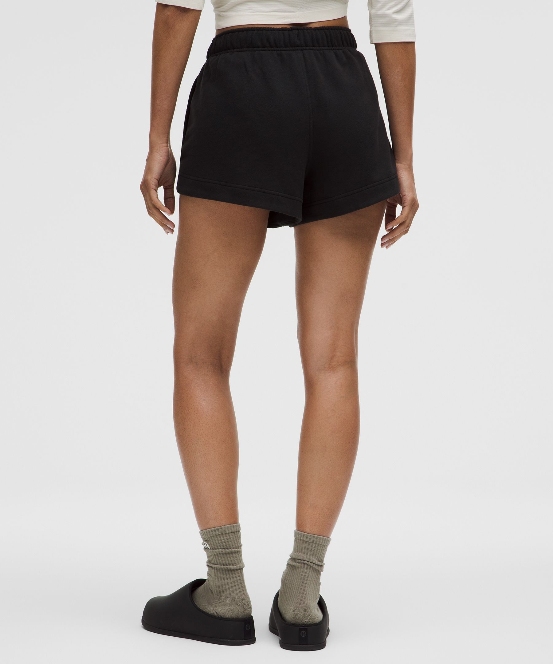 Scuba Oversized Mid-Rise Dolphin-Hem Short 3"