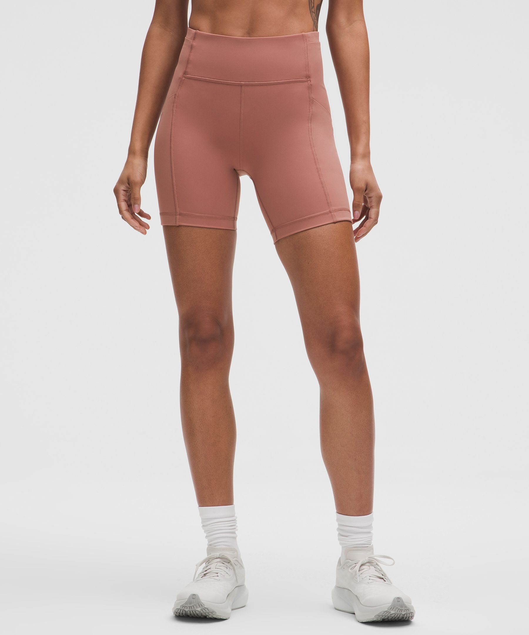 Lululemon Swift Speed High-rise Short 6" In Pink