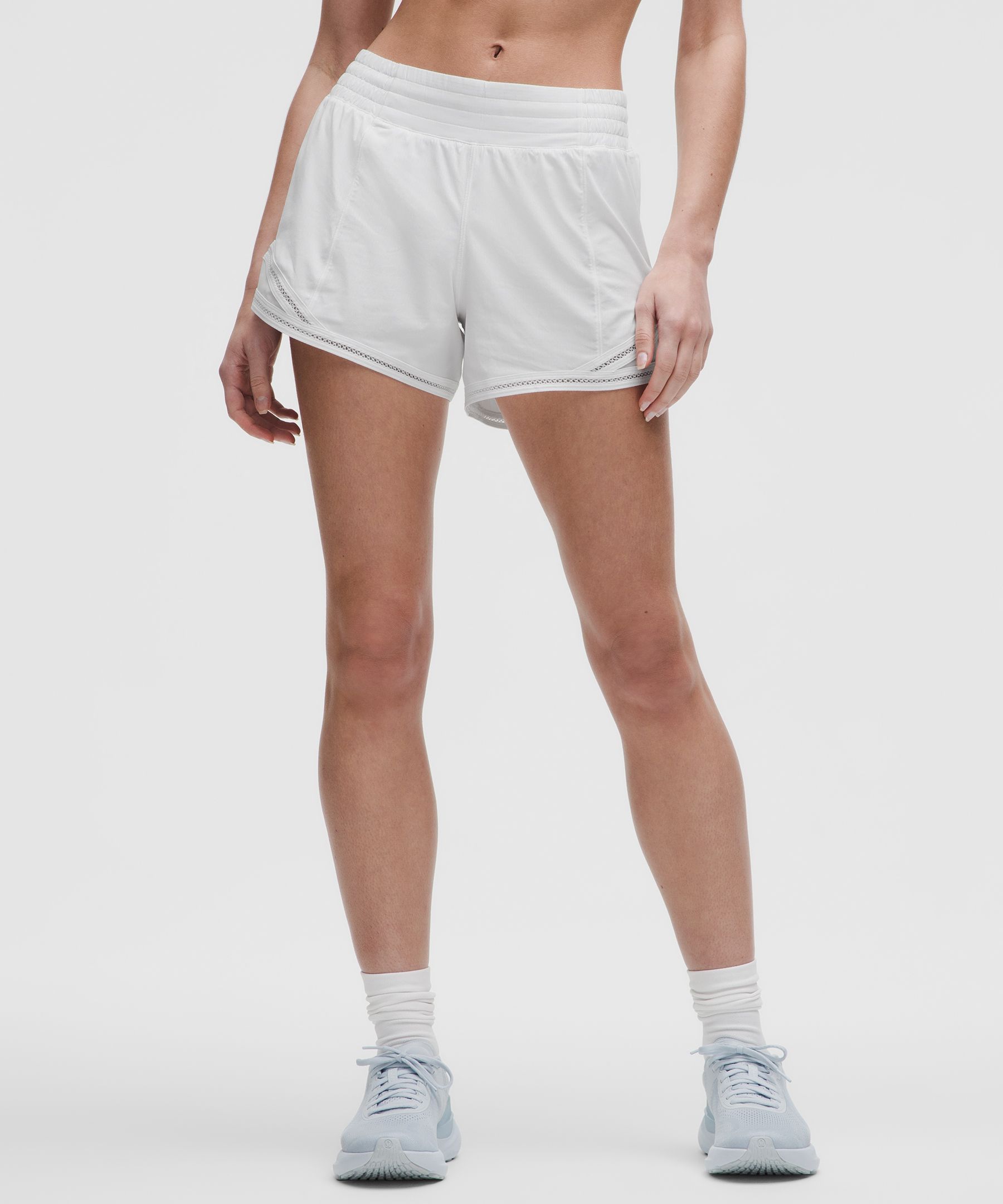 Hotty Hot High-Rise Lined Short 4" *Lace Trim