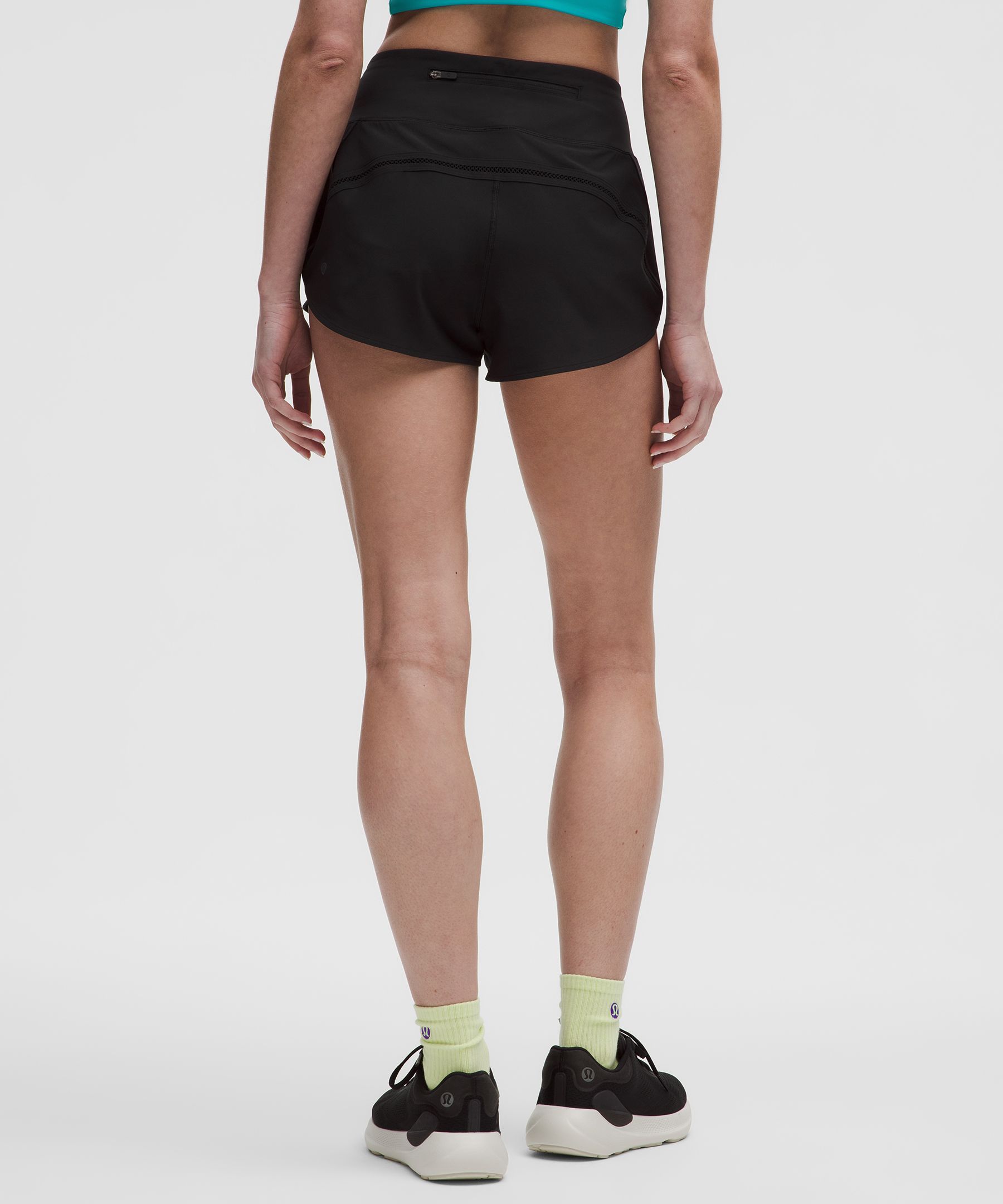 Lululemon Speed Up High-rise Mesh Vent Shorts 2.5" Lace Trim