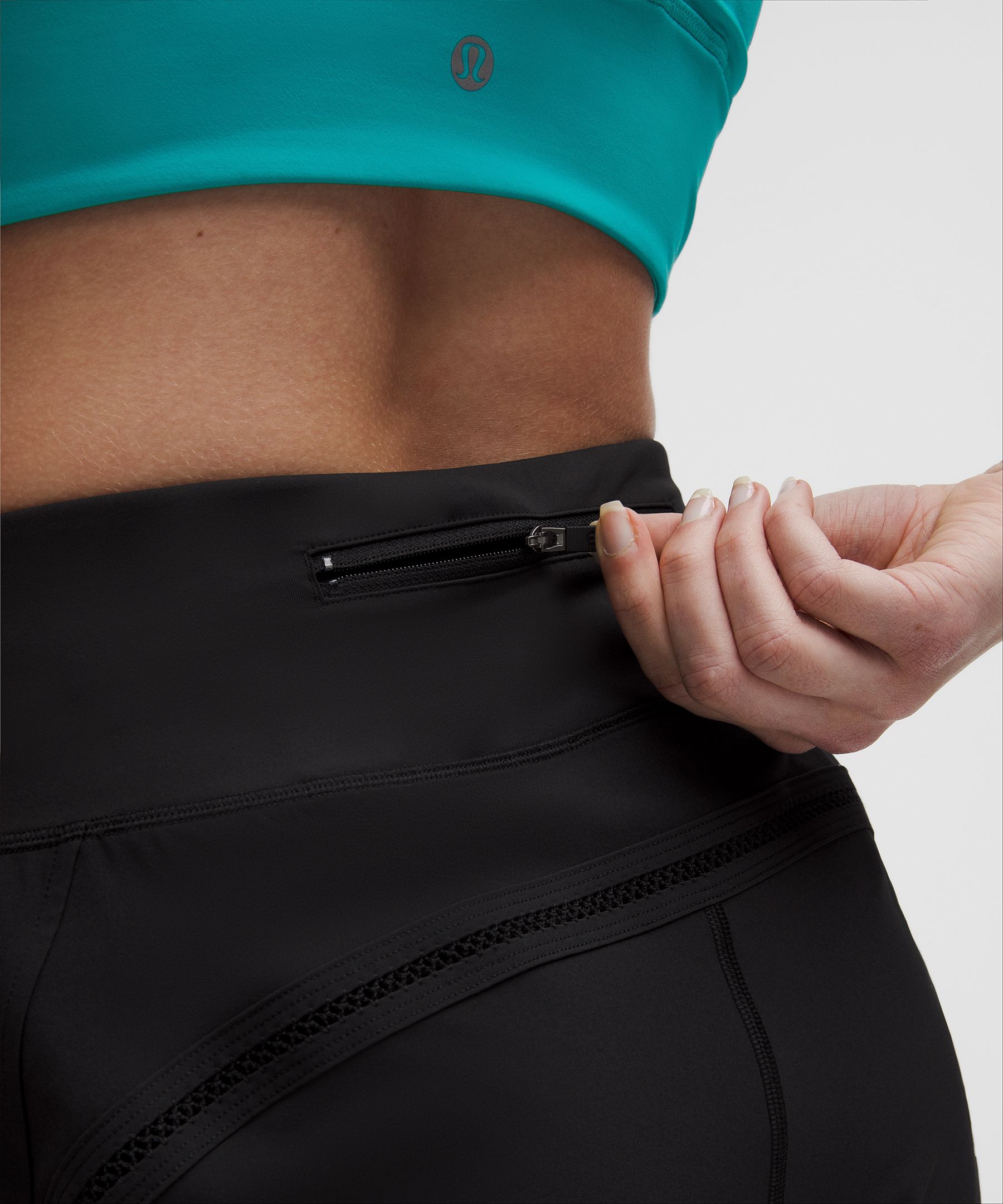 Lululemon Speed Up High-rise Mesh Vent Shorts 2.5" Lace Trim