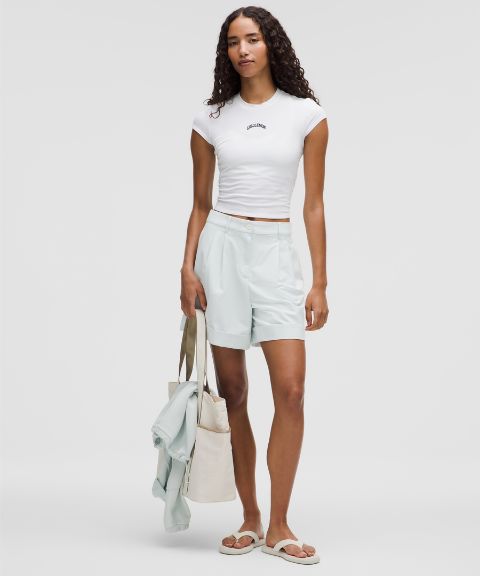 Lululemon LuluLinen High-Rise Short 6"