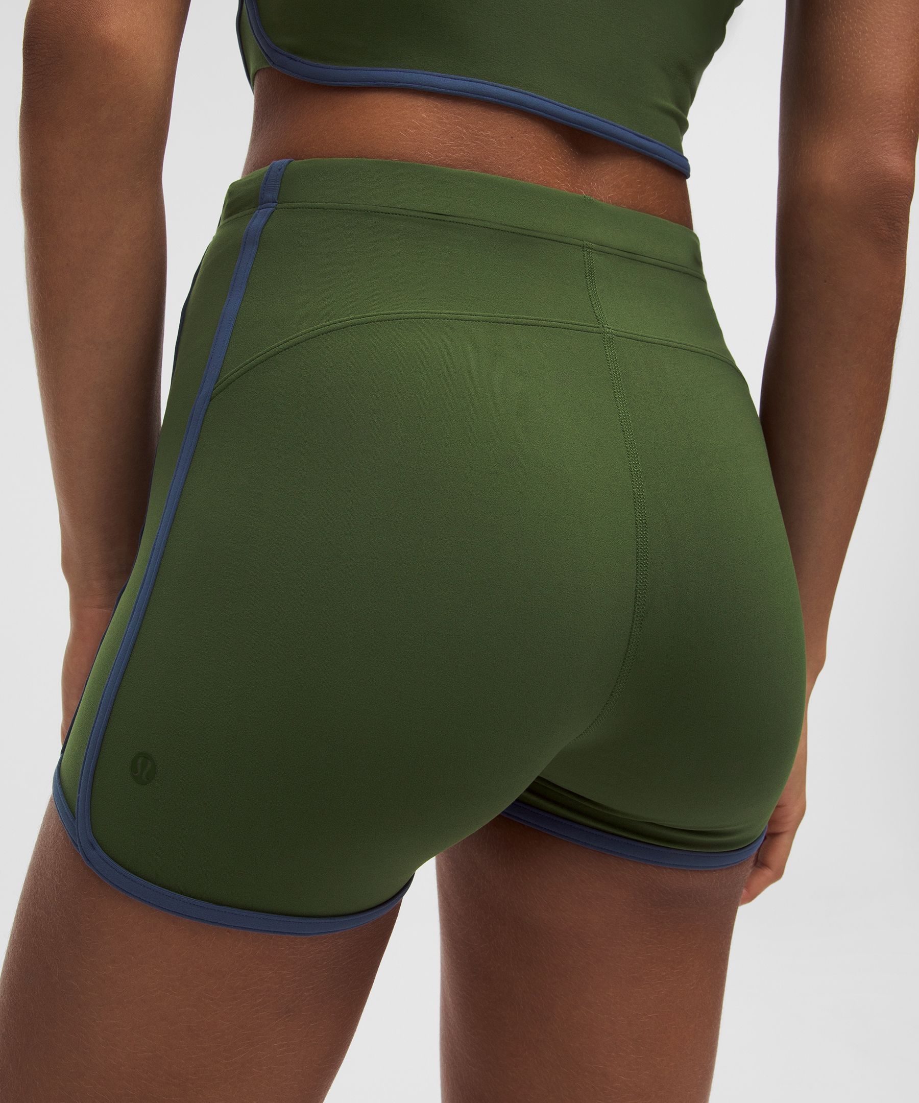 Lululemon Nulu Sporty Trim High-rise Short 3" In Green