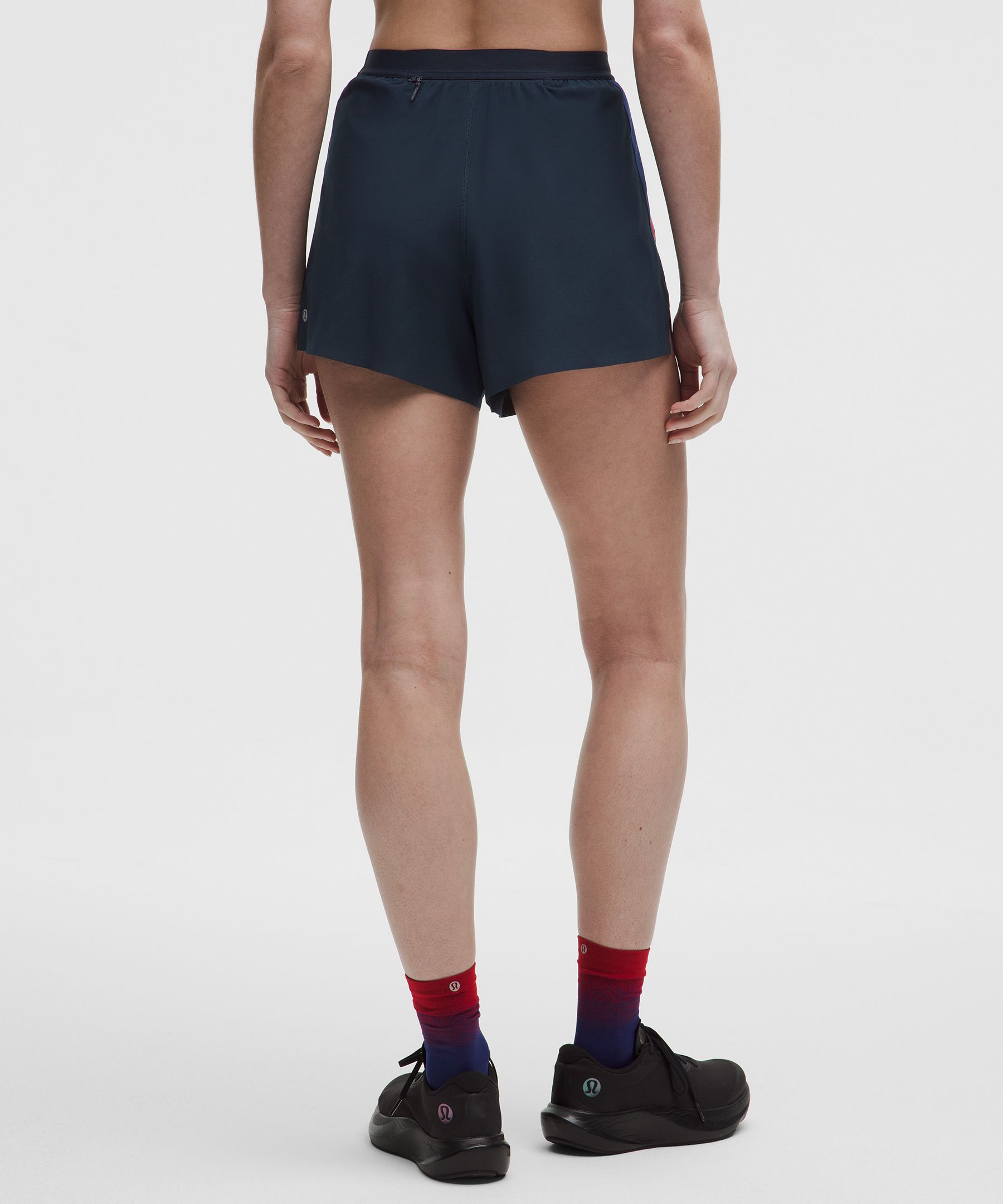 High-Rise Split Short 3" *Stripe