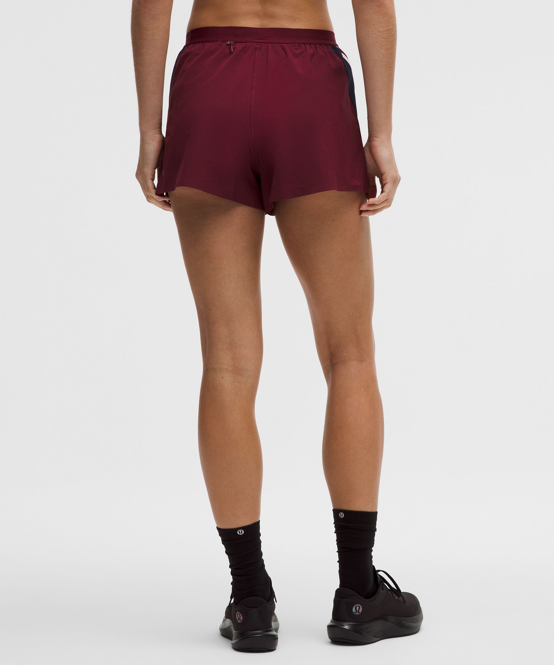 High-Rise Split Short 3" *Stripe