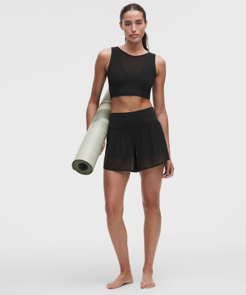 Lululemon Nulu and Mesh High-Rise Studio Short 3.5"