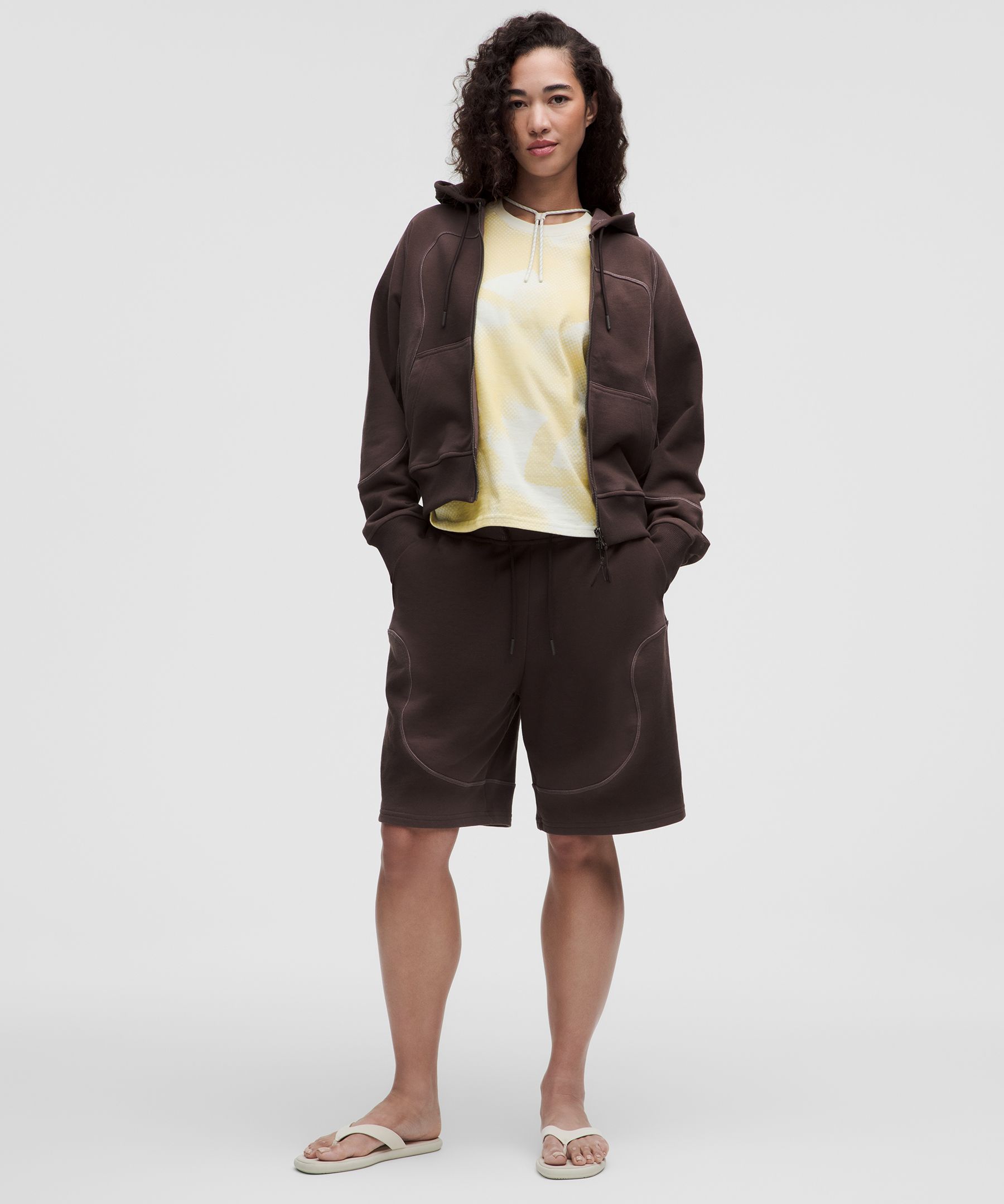 Faded French Terry Mid-Rise Short 9" *SLNSH Collection