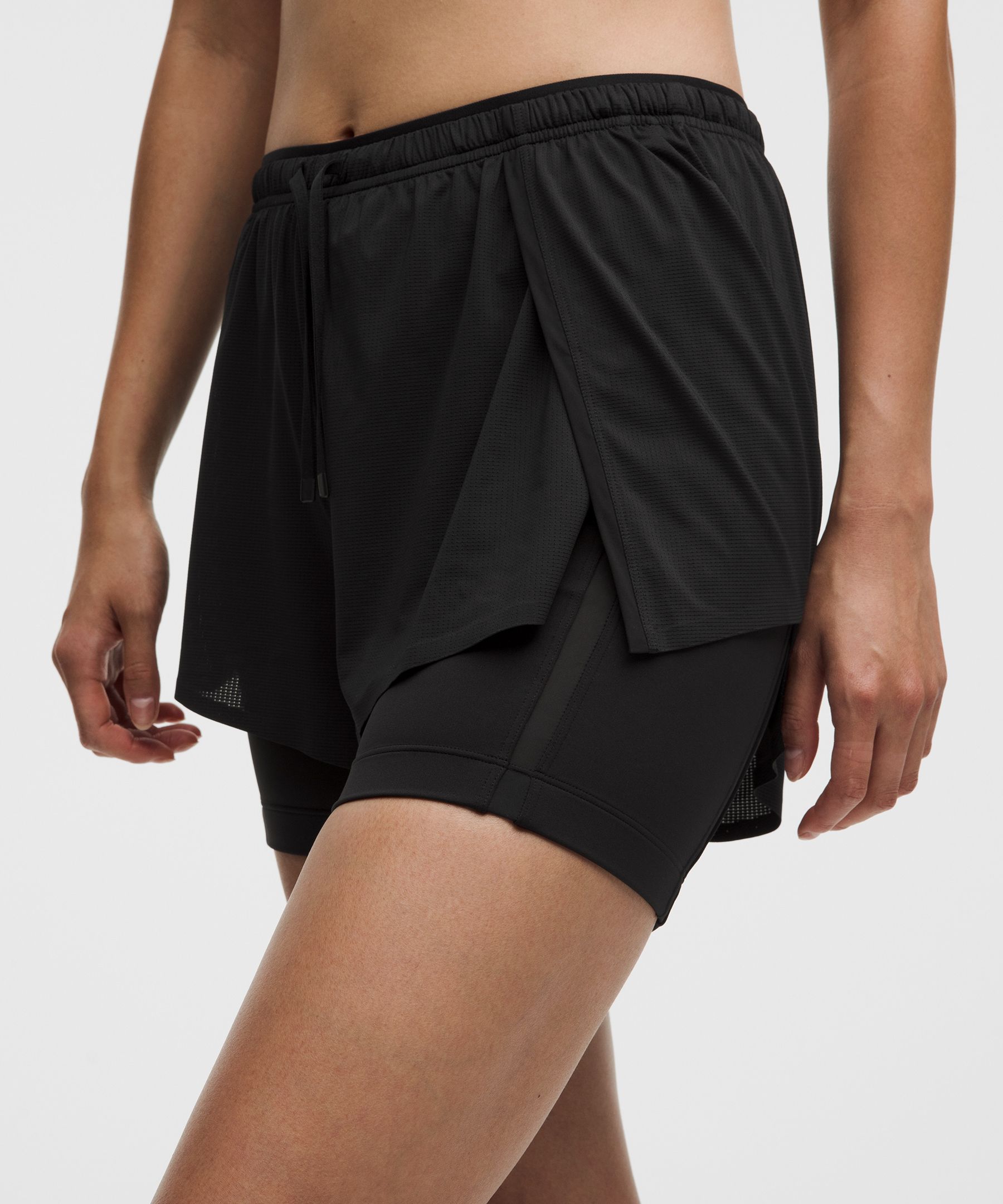 Lightweight 2-in-1 Running High-Rise Short