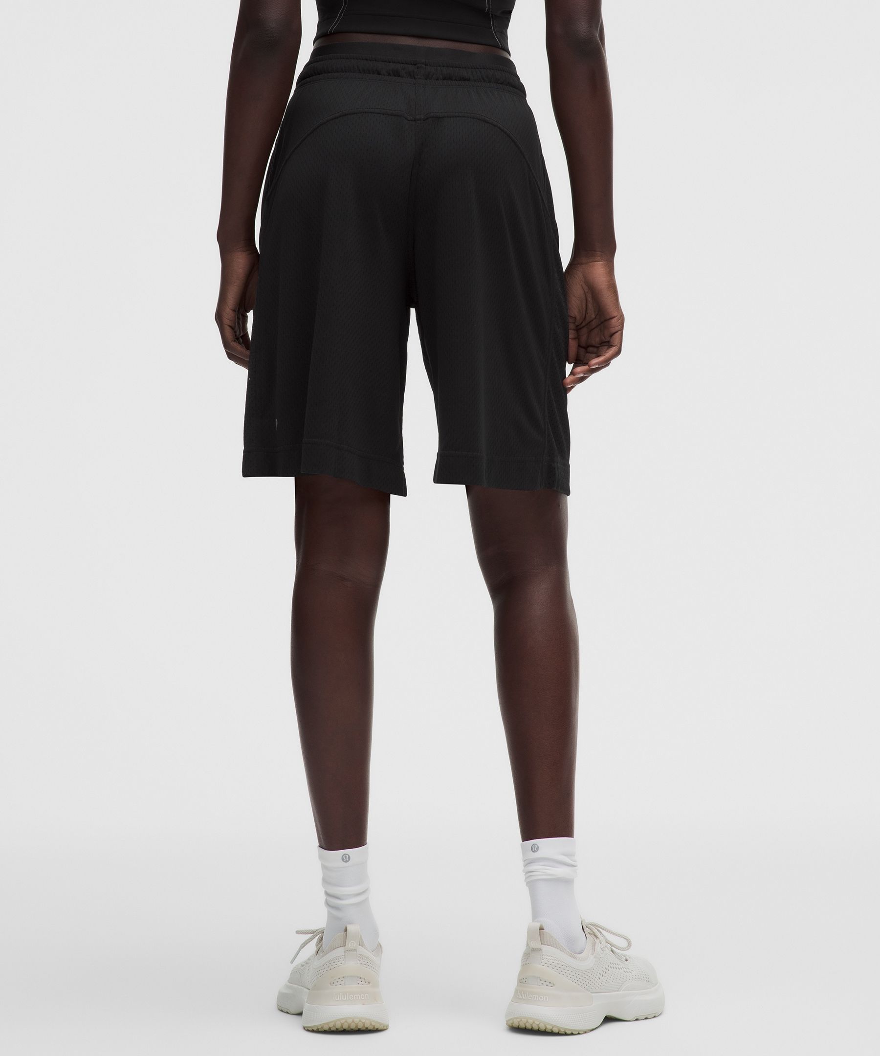 Short de training taile mi-haute &agrave; empi&egrave;cement en maille 23&nbsp;cm