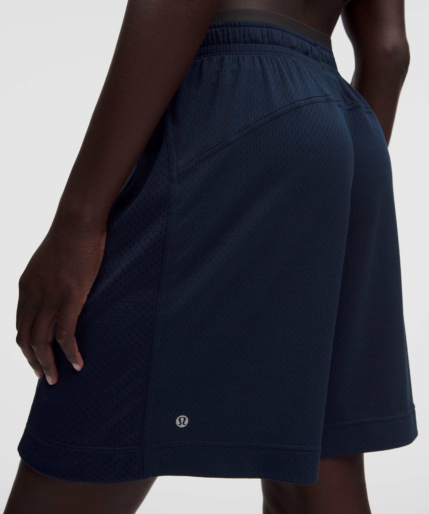 Short de training taile mi-haute &agrave; empi&egrave;cement en maille 23&nbsp;cm