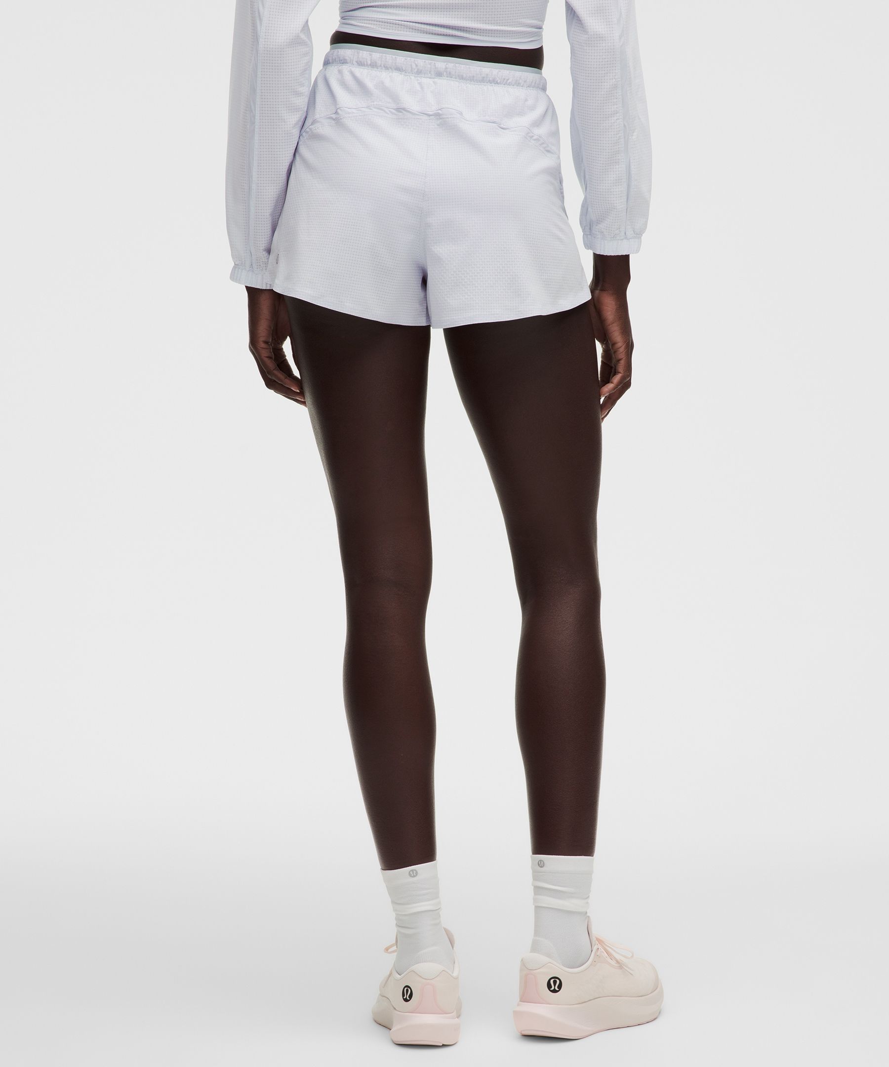 Textured Mesh High-Rise Running Short 2.5"