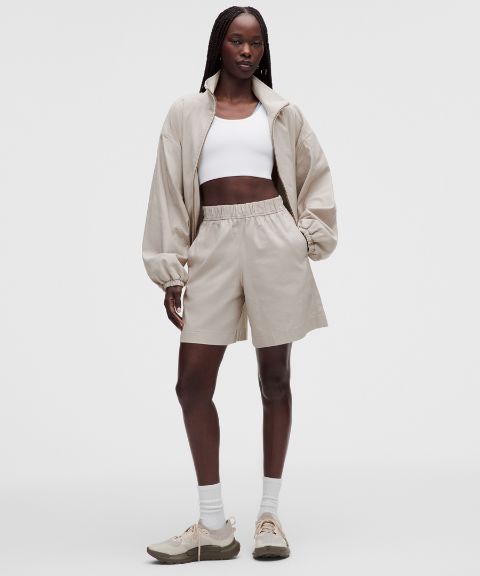 Женские шорты Lululemon LuluLinen High-Rise Relaxed-Fit
