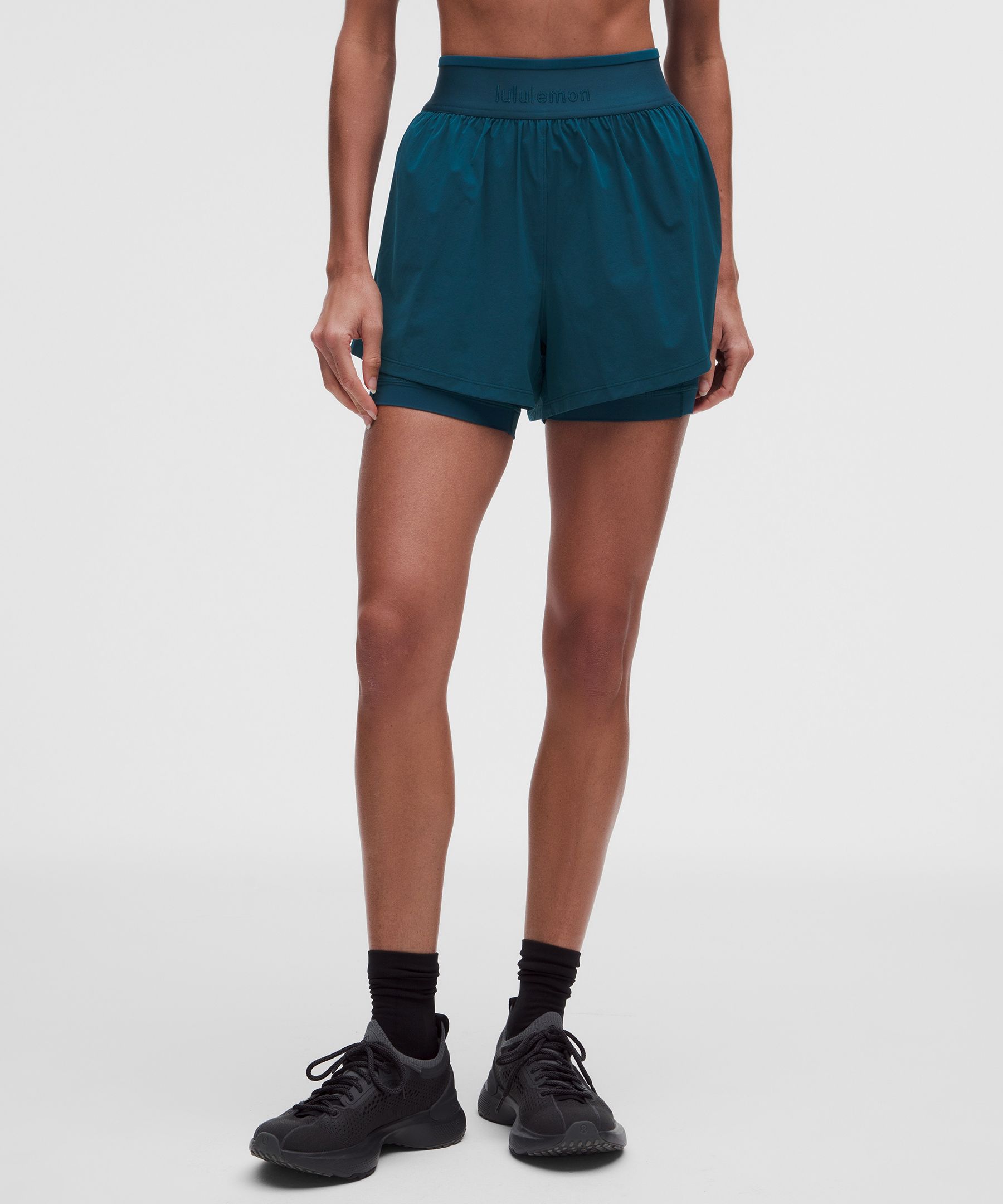 Shorts License to Train de cintura superalta 2-en-1