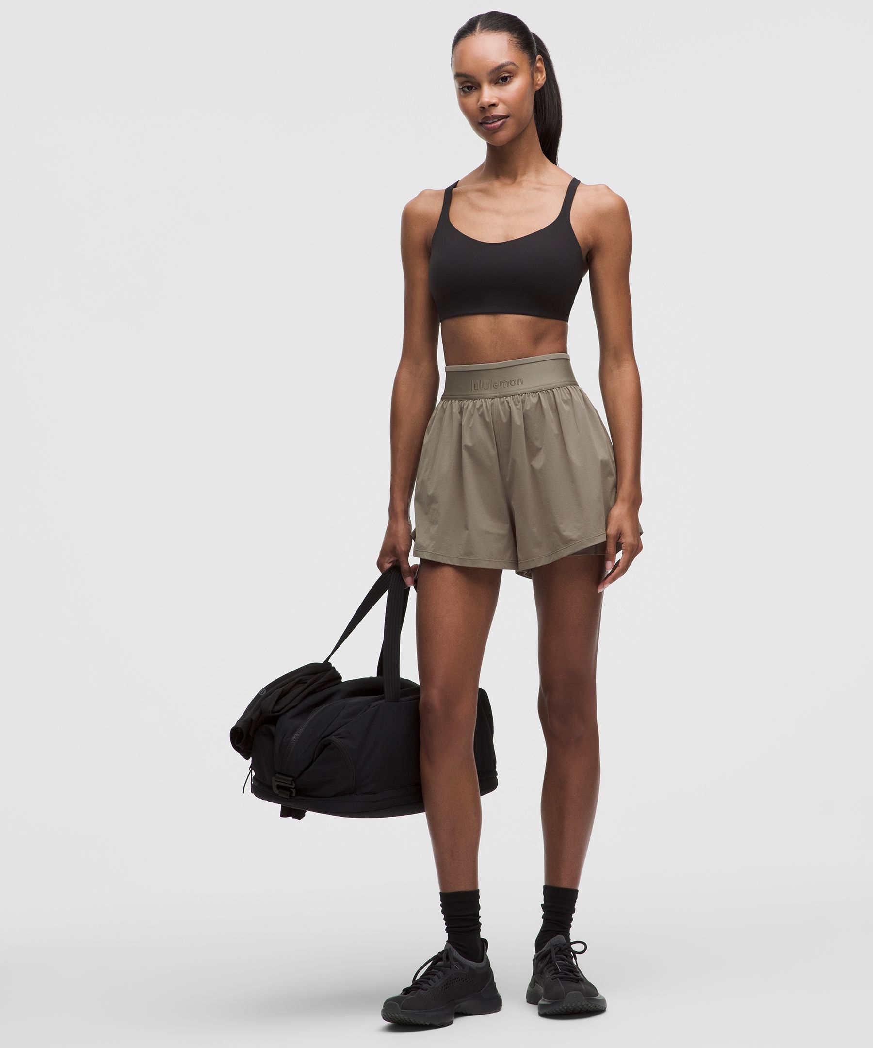 License to Train-2-in-1-Shorts mit superhohem Bund