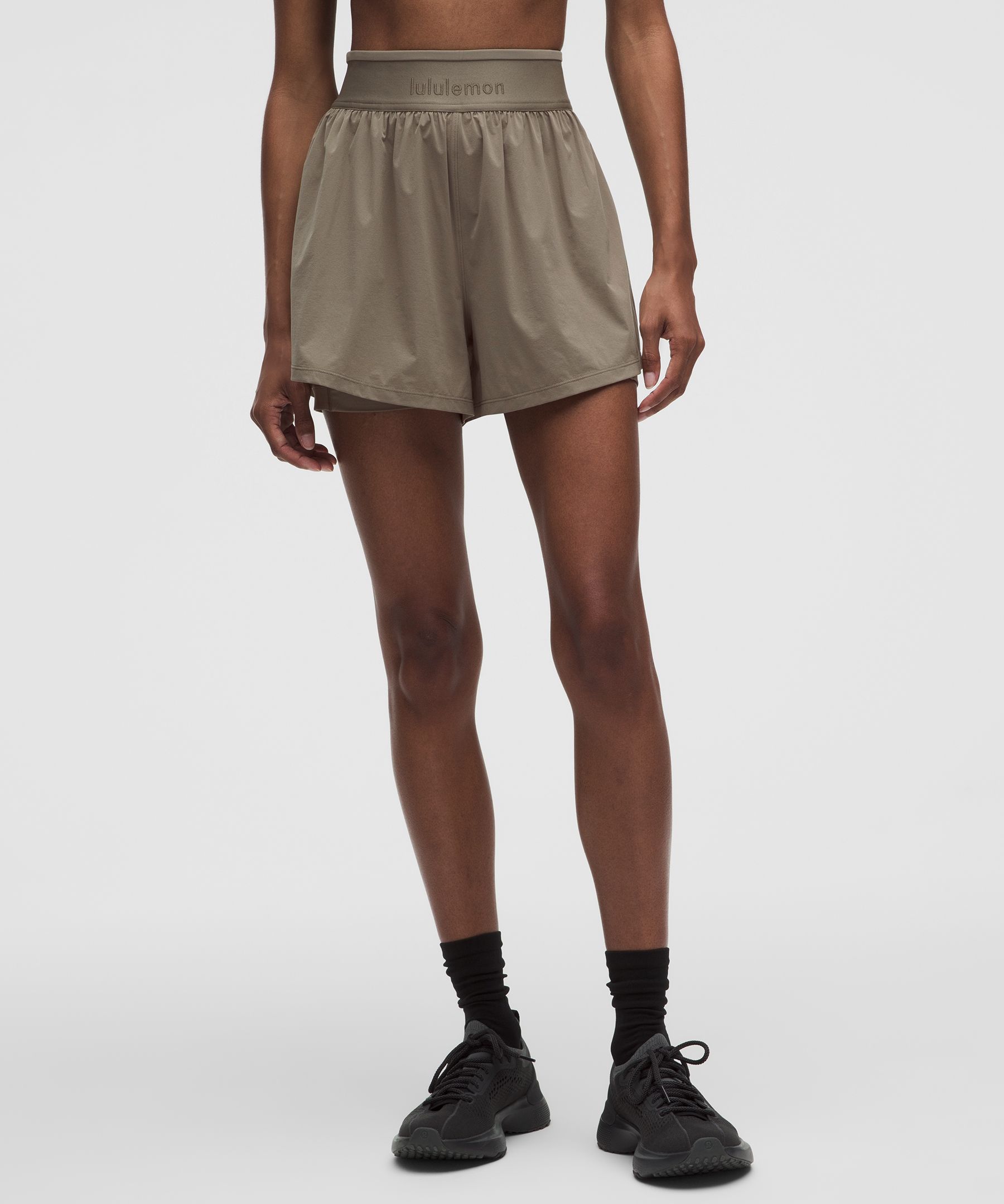 License to Train-2-in-1-Shorts mit superhohem Bund
