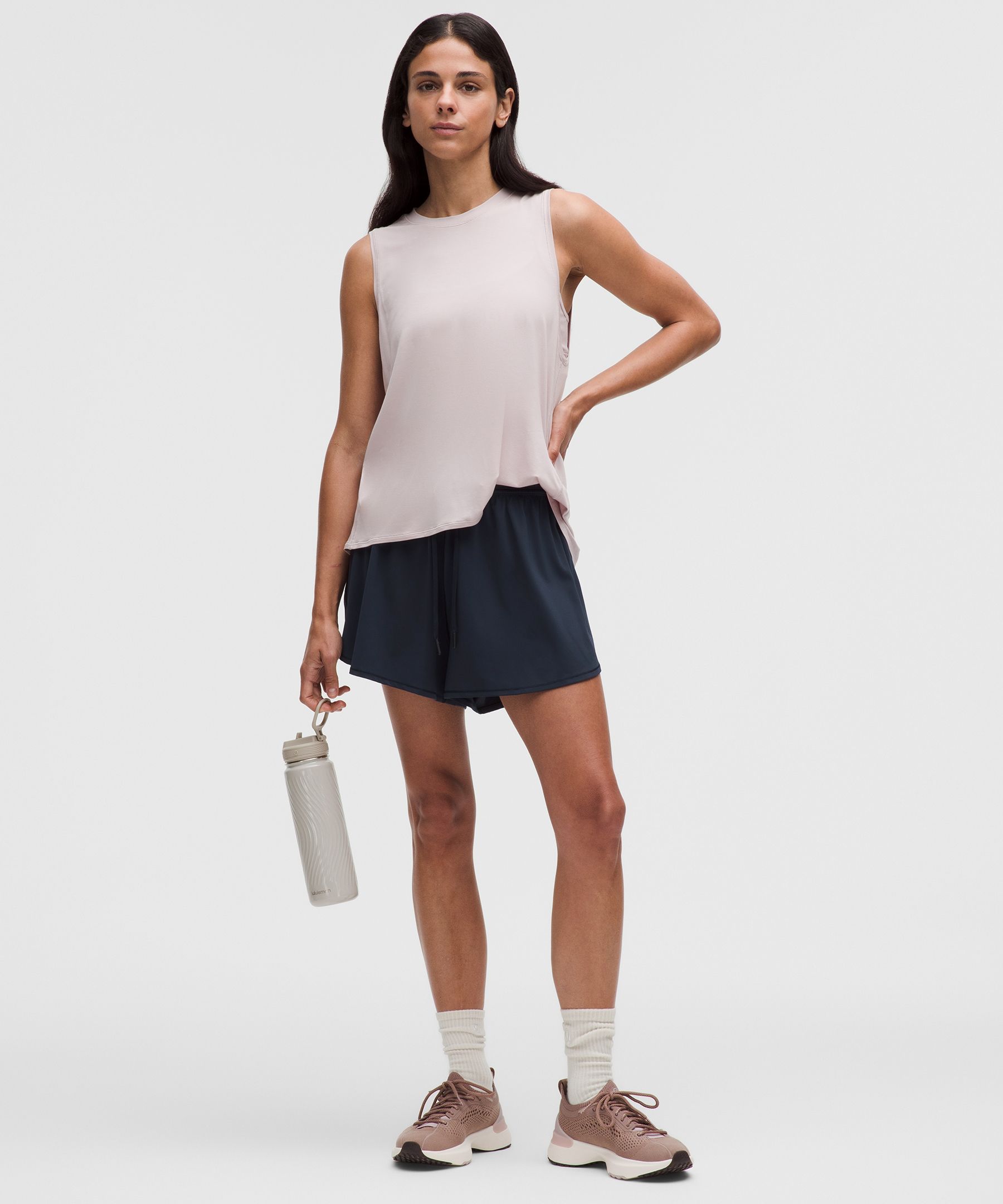 Silky High-Rise Relaxed Short 3"