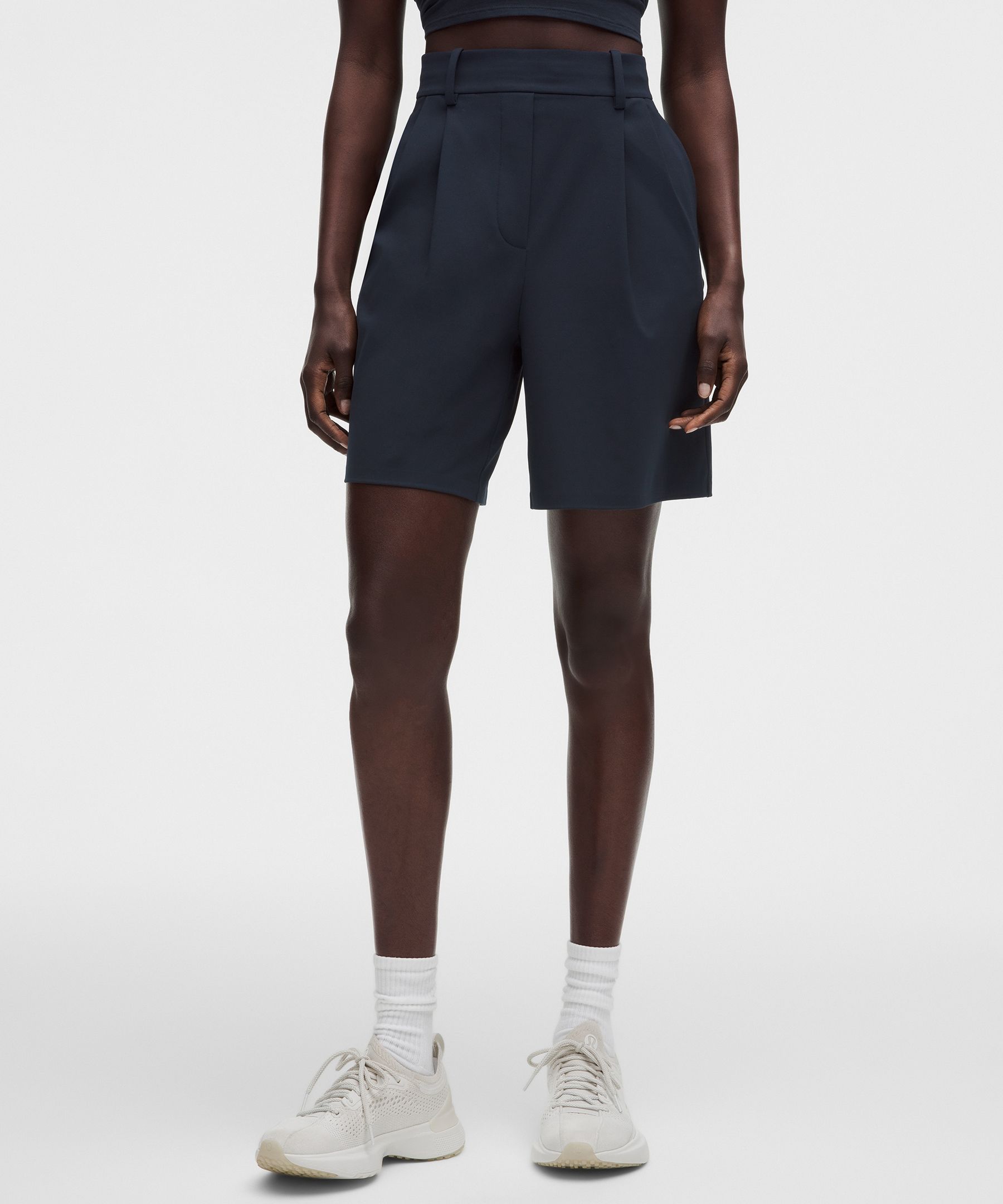 Daydrift Pleated High-Rise Short 7"