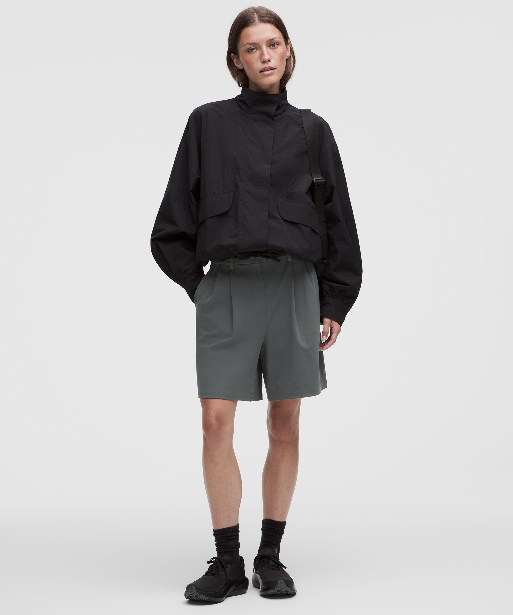 Daydrift Pleated High-Rise Short 7"