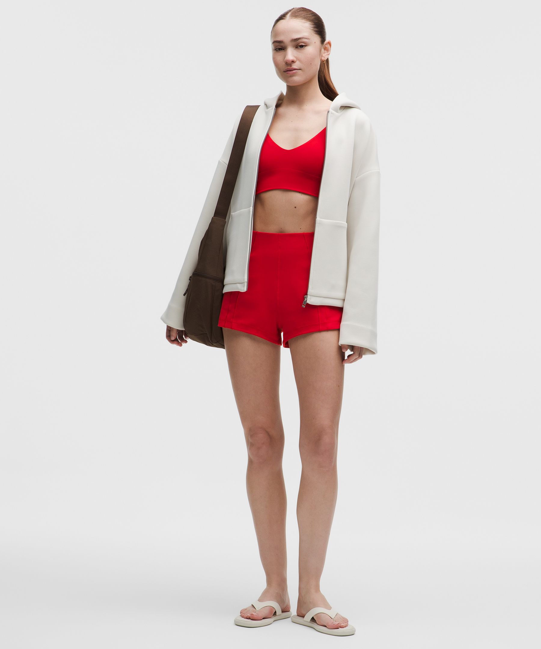 lululemon – Women’s Define Micro Shorts Luon – Color Red/Neon – Size 6