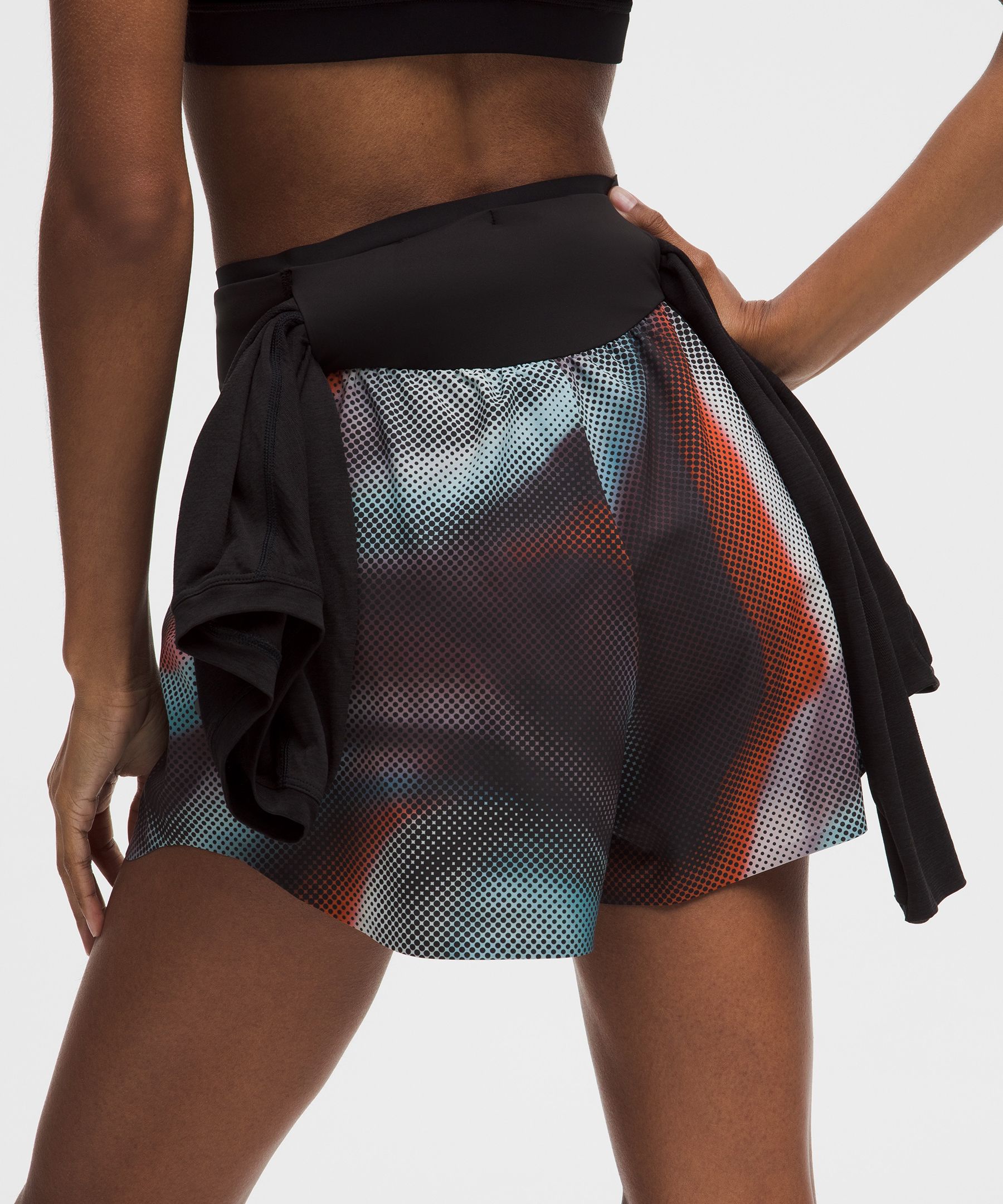 Short lululemon Go Further fendu taille haute 8&nbsp;cm