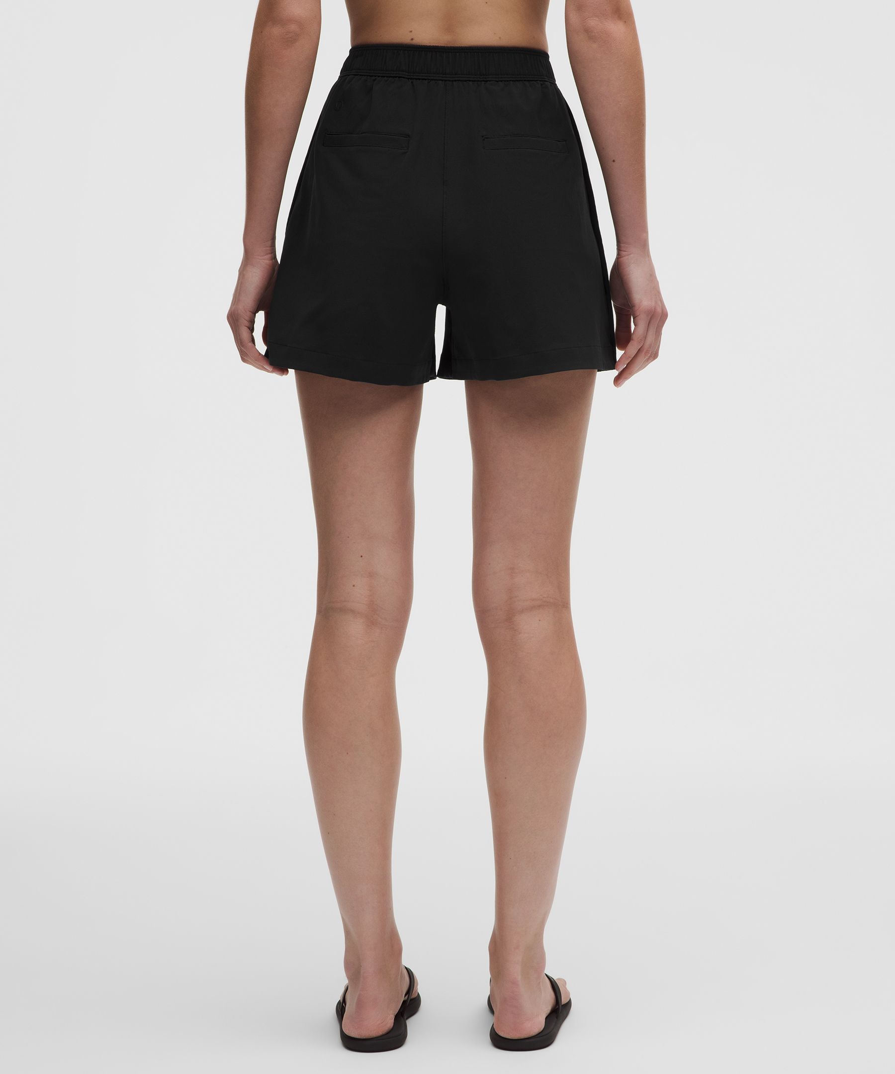 Stretch Woven High-Rise Short 4"