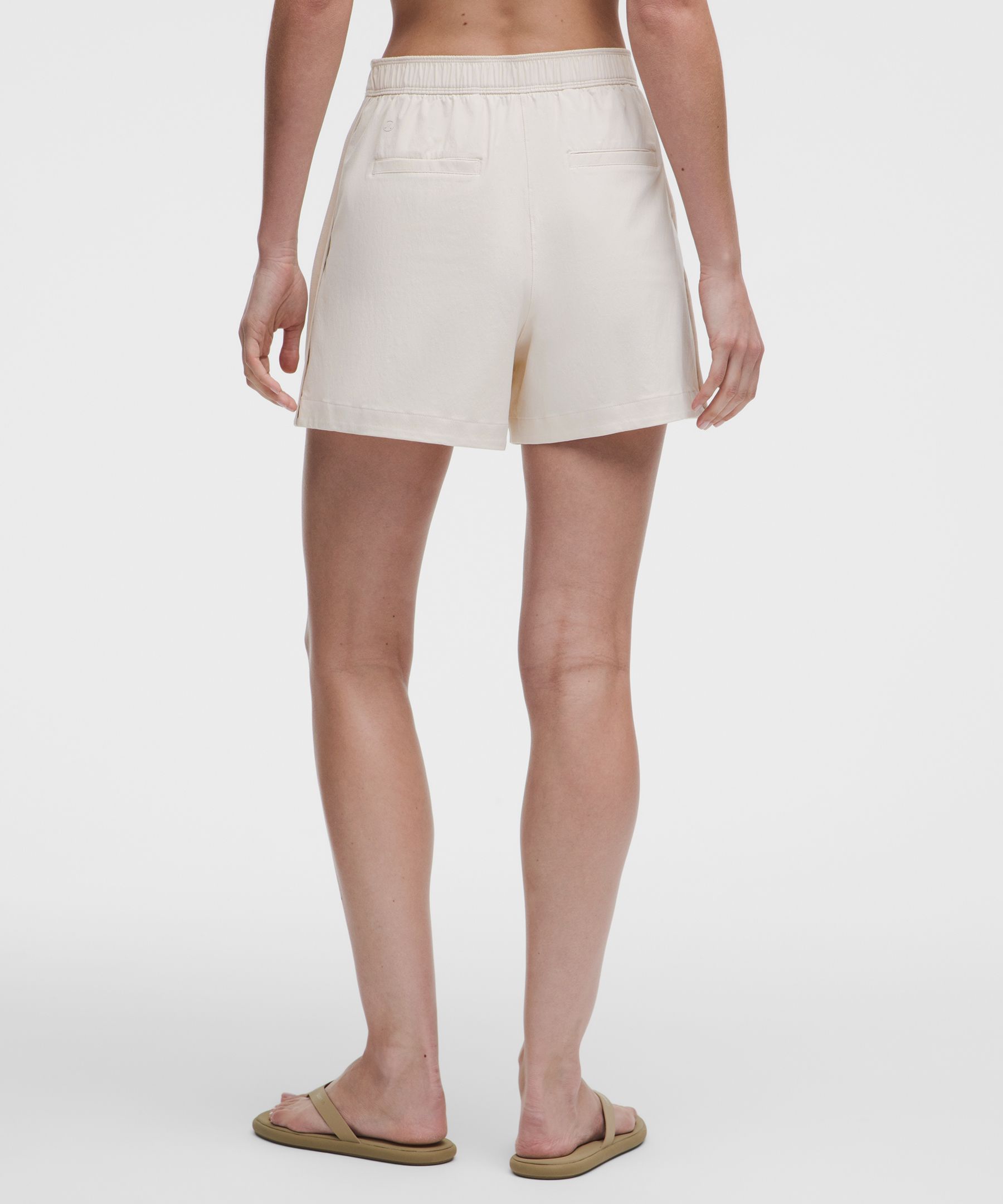 Stretch Woven High-Rise Short 4"