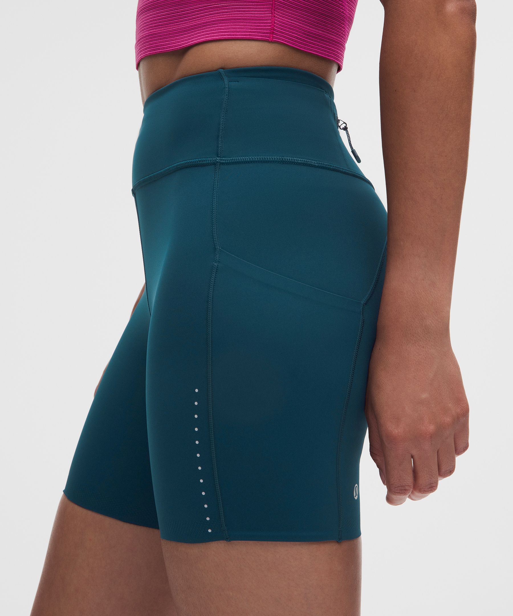 Leggings cortos de talle alto Fast and Free con 6 bolsillos, 15&nbsp;cm *Dise&ntilde;o renovado