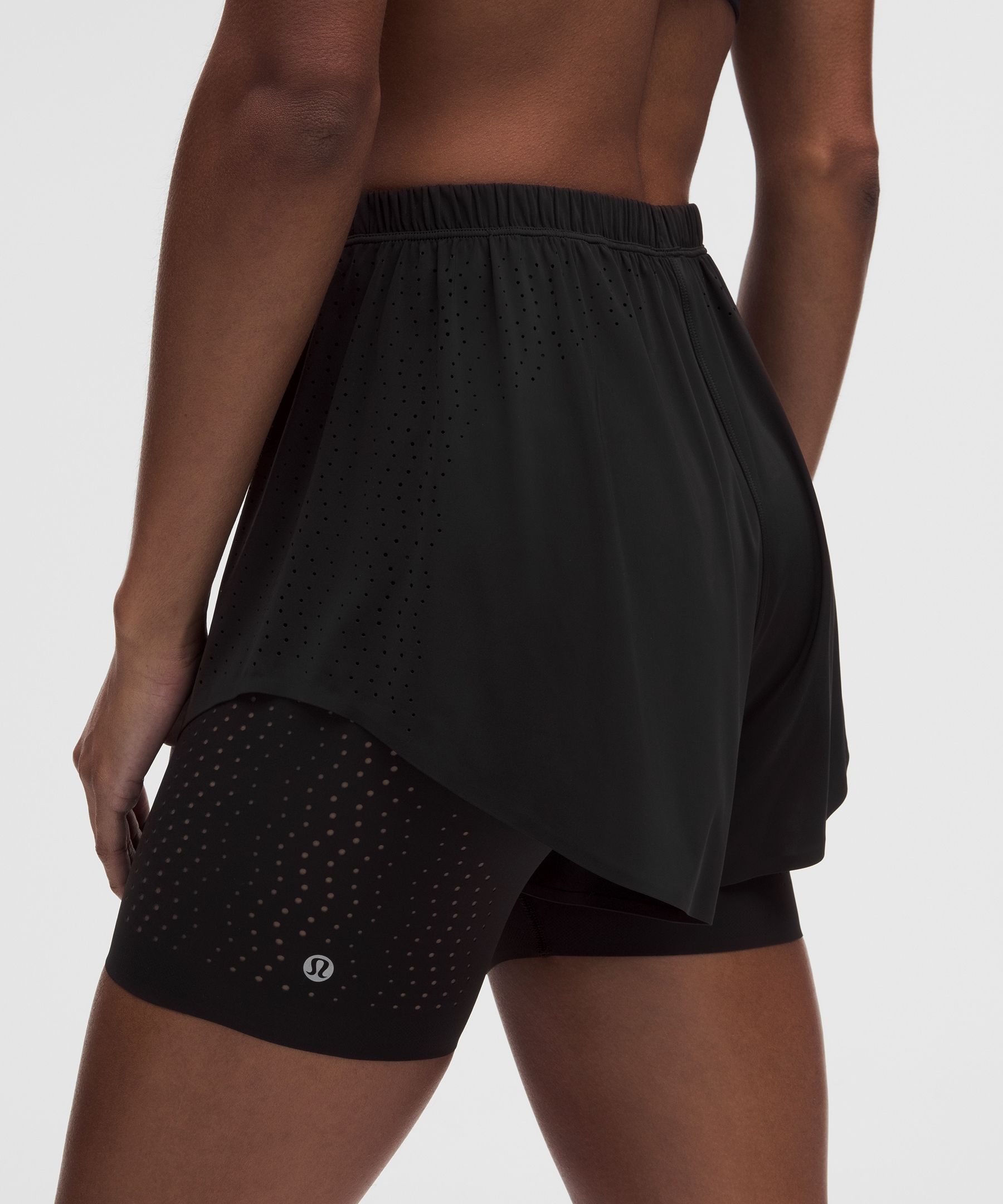 Sleek Perforated 2-in-1 High-Rise Short