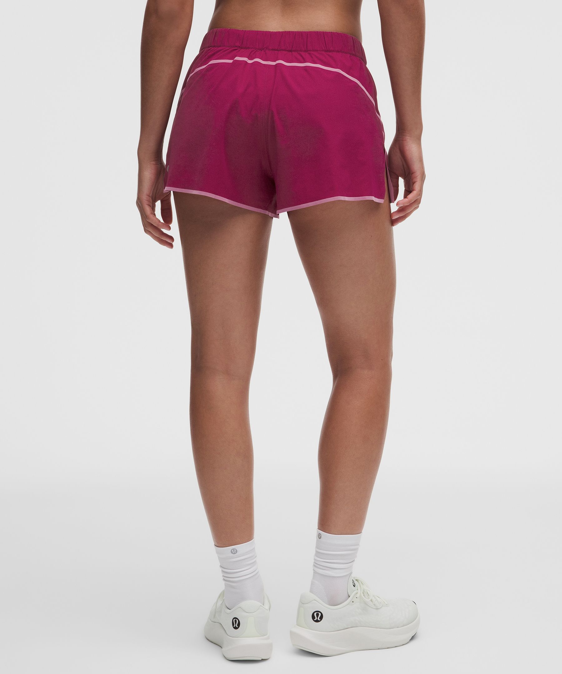 Two-Toned Mid-Rise Track Short 3"