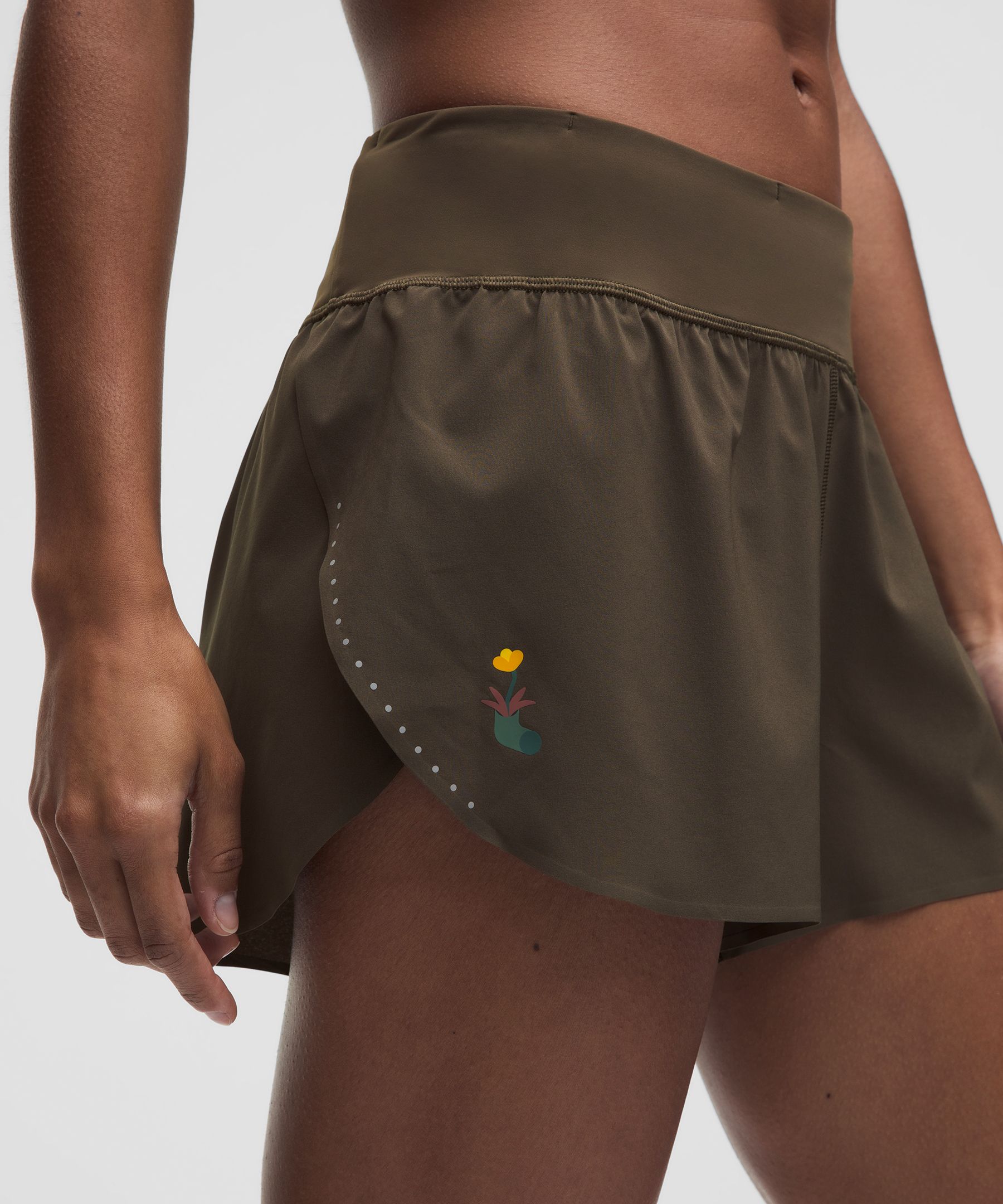 lululemon x Geoff McFetridge Fast and Free Mid-Rise Split Short 3" *Updated
