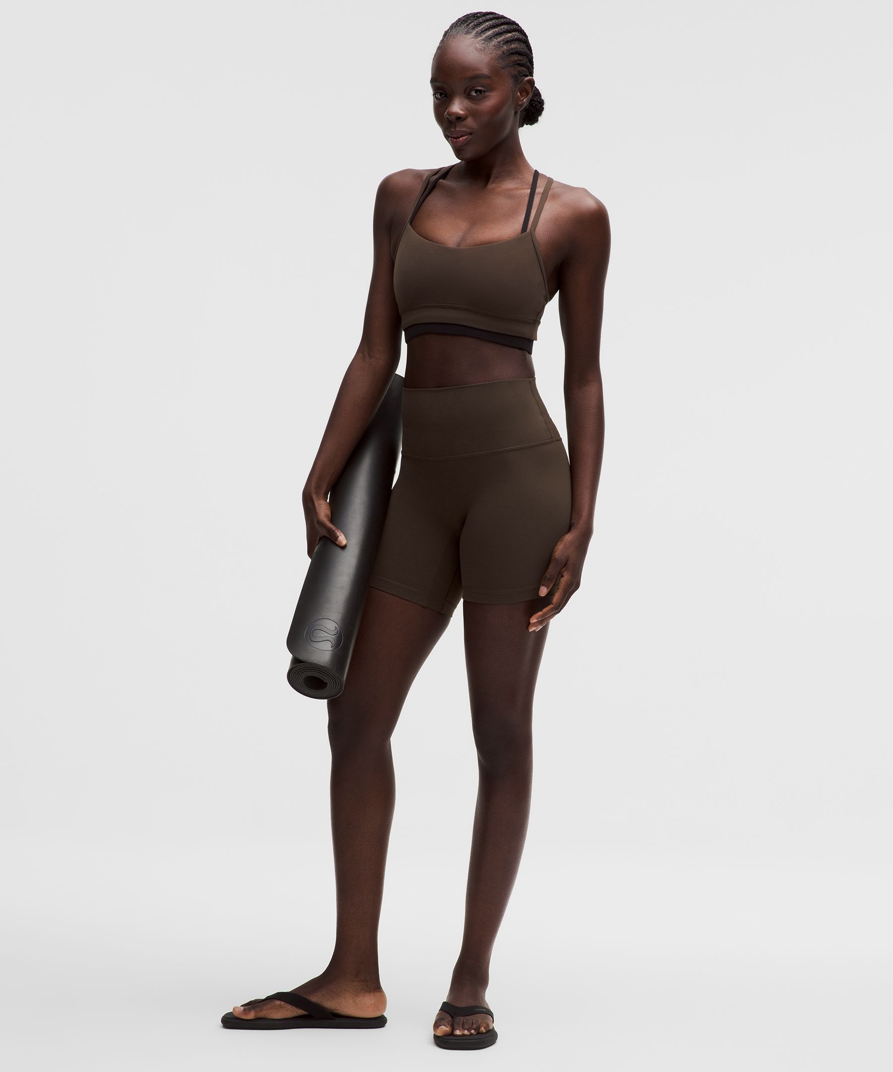 lululemon – Women’s Align No Line High-Rise Shorts – 10″ – Color Brown – Size 10