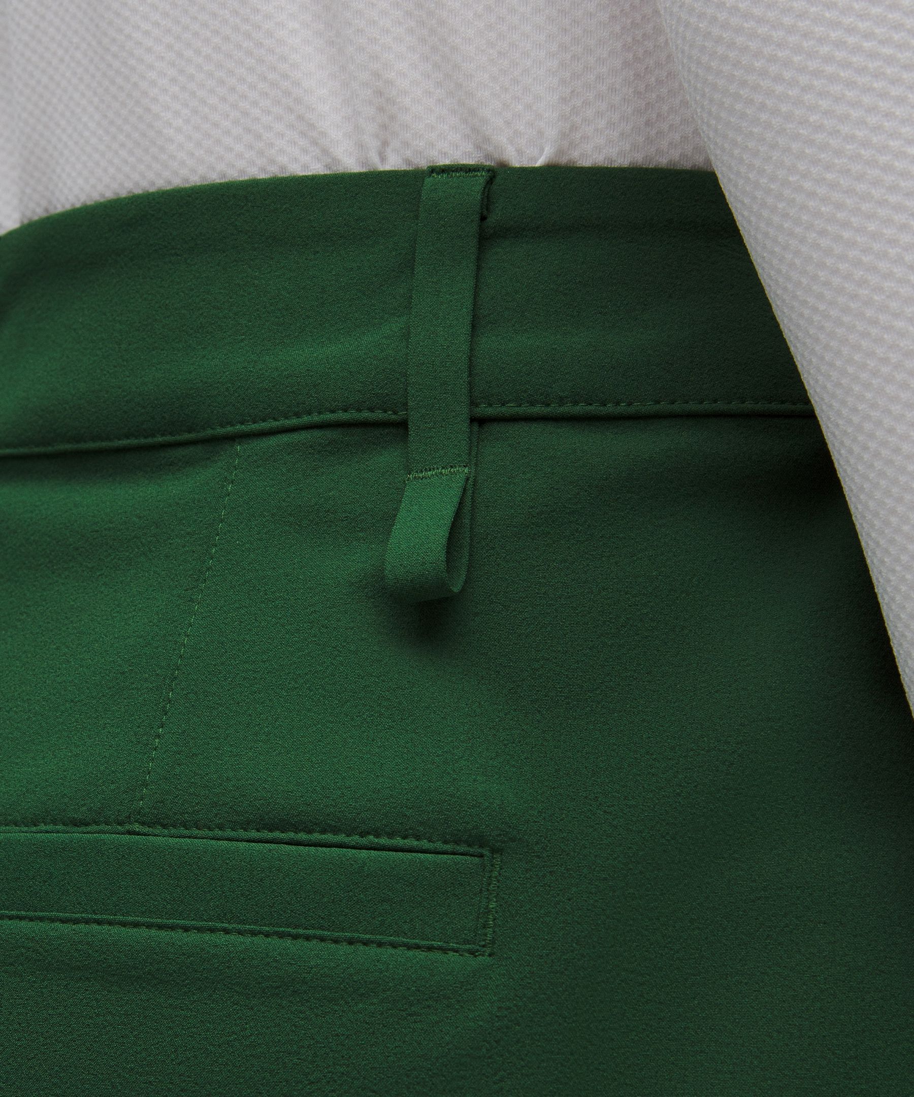 Short de golf taille haute &agrave; plis creux 18 cm