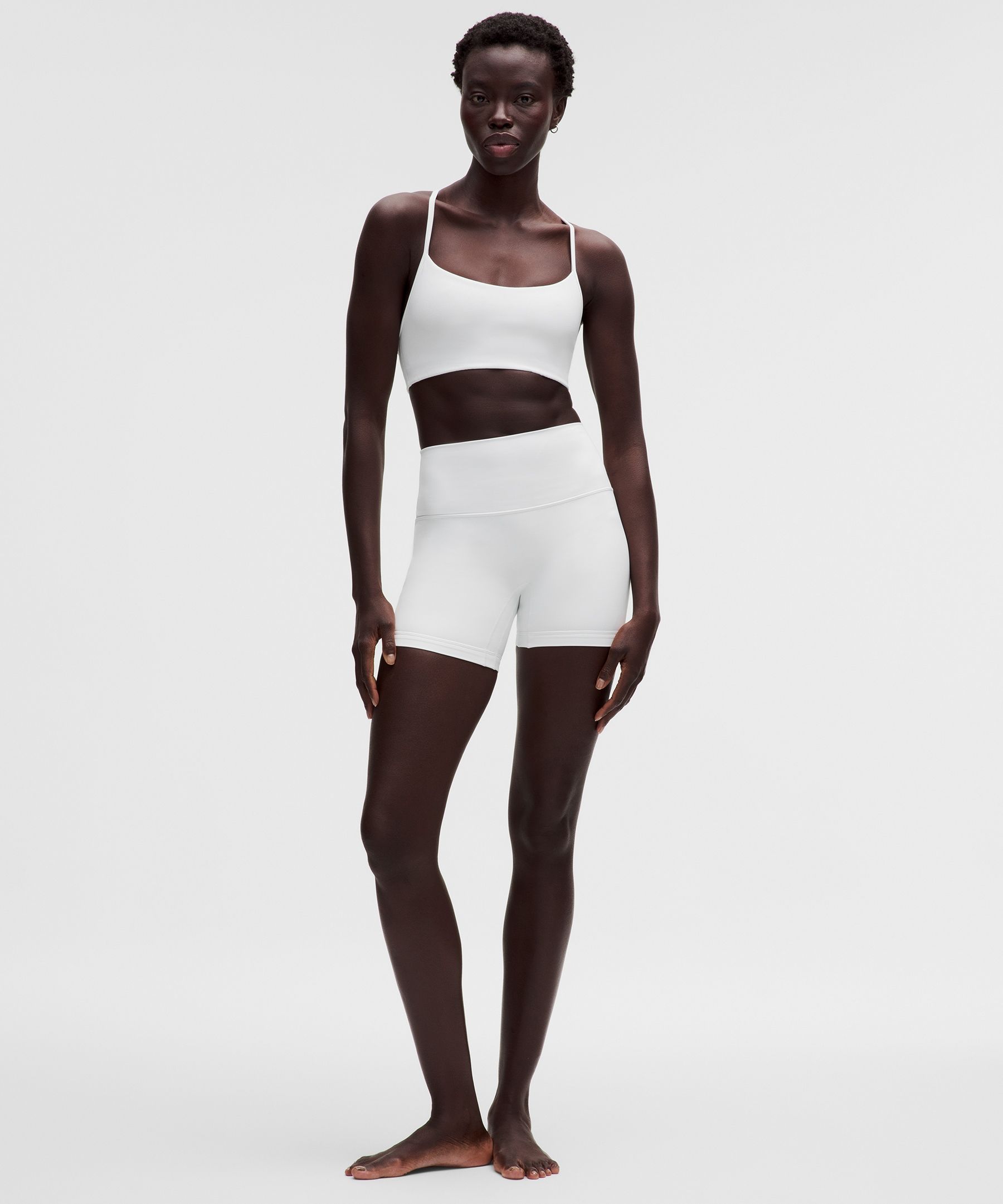 Lululemon Align No Line™ High-rise Short 6" In White