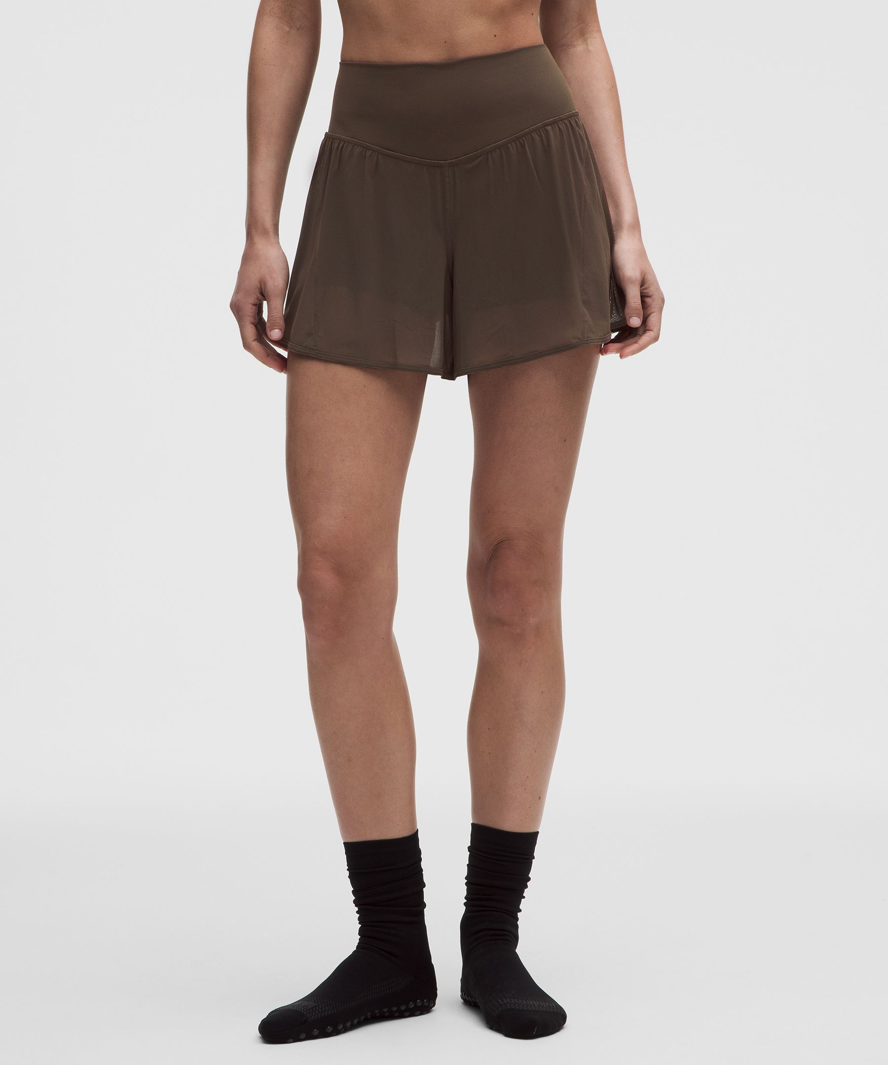 Nulu and Mesh High-Rise Studio Short 3.5"