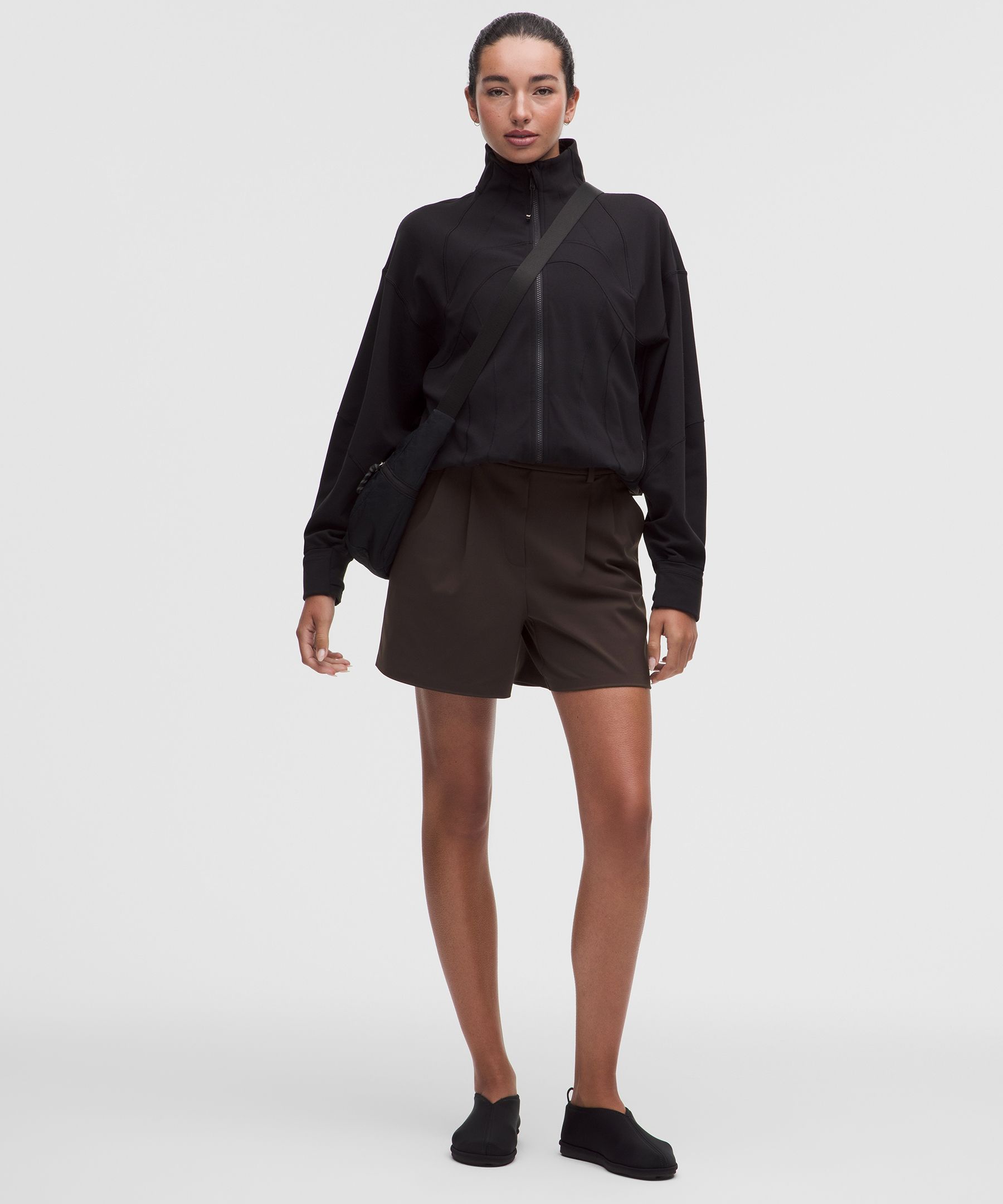Daydrift Pleated High-Rise Short 5"