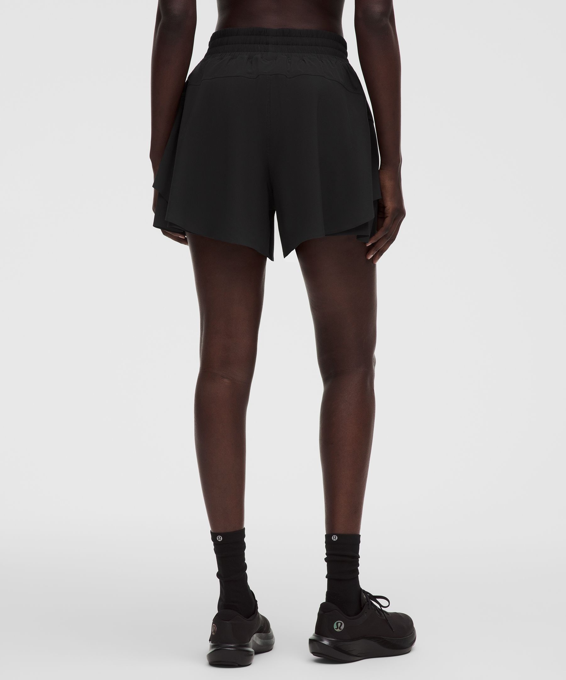 Pantalones cortos de talle alto Shake It Out para correr, 10&nbsp;cm