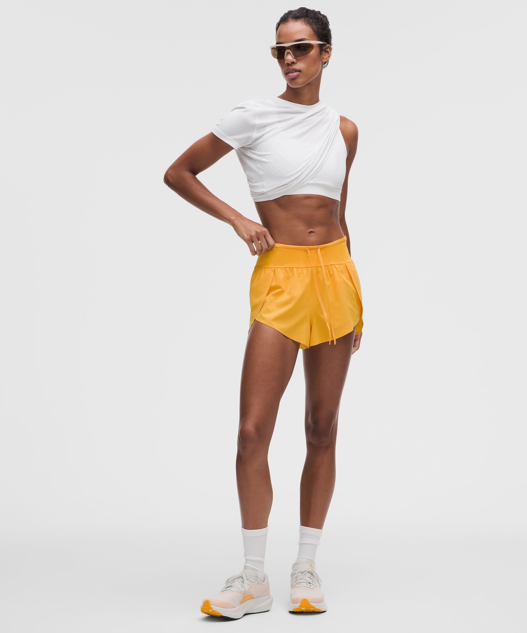 Race-Shorts mit hohem Bund 5&nbsp;cm