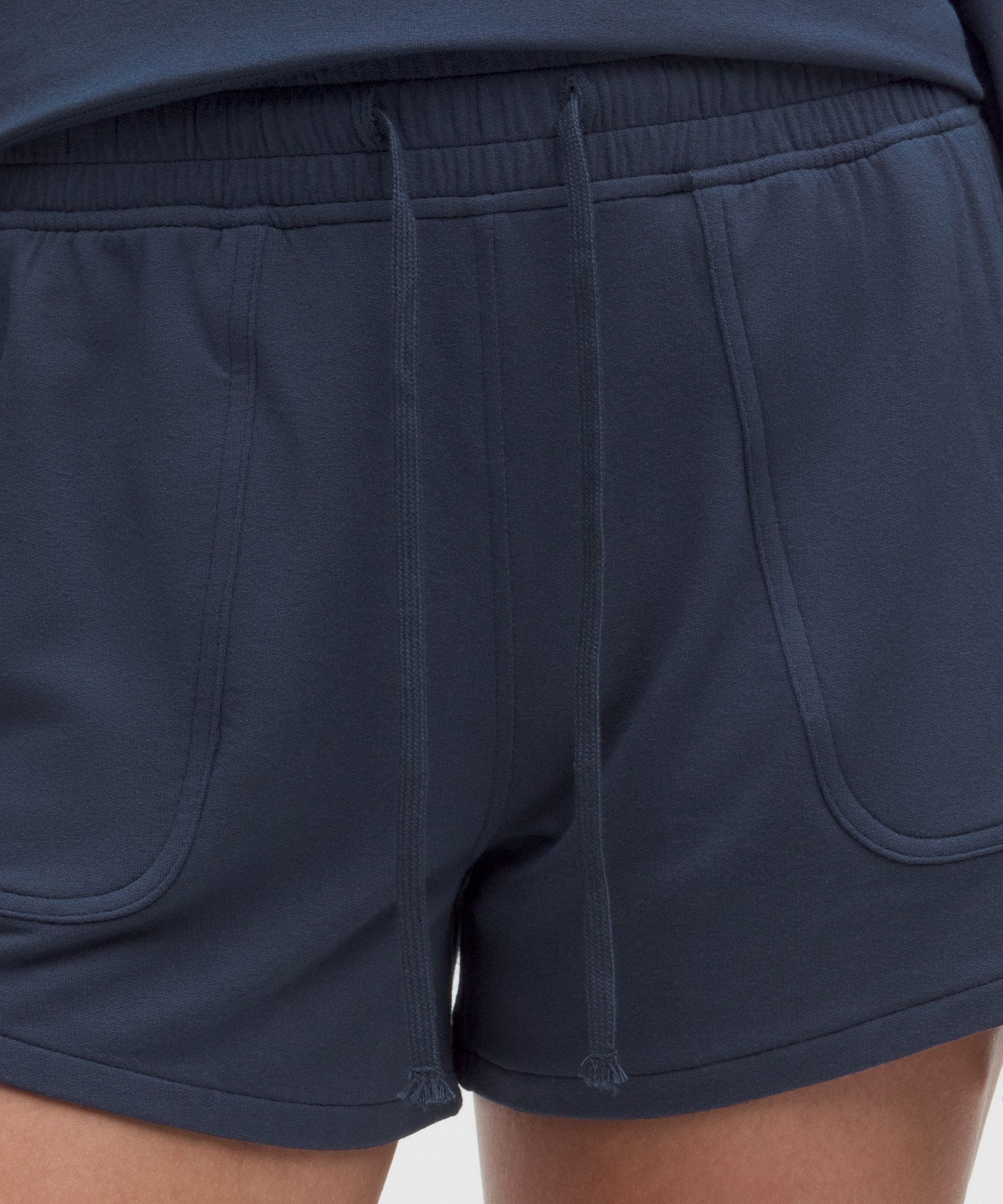 BeCalm Mid-Rise Wide-Waistband Short 3"