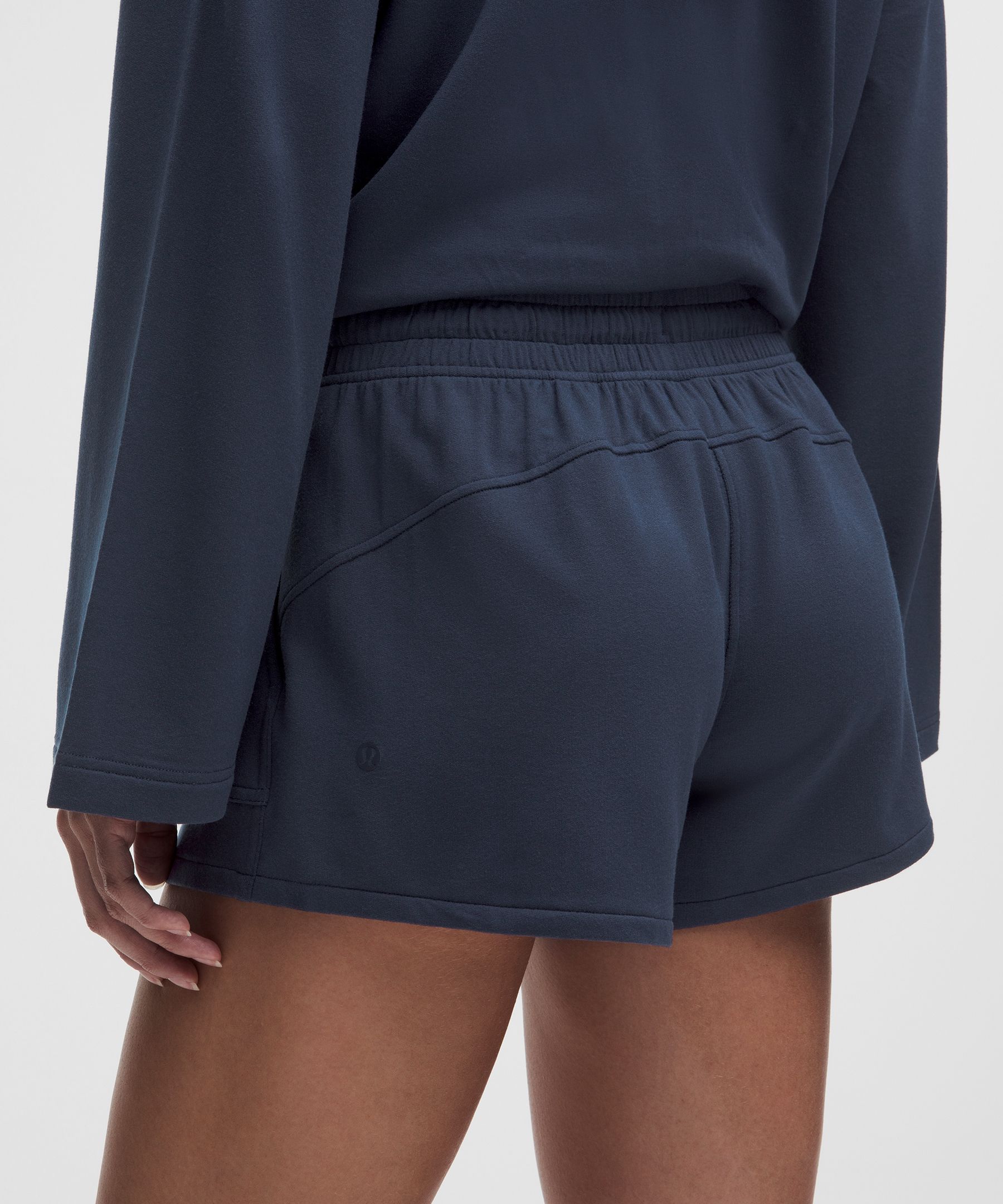BeCalm Mid-Rise Wide-Waistband Short 3"