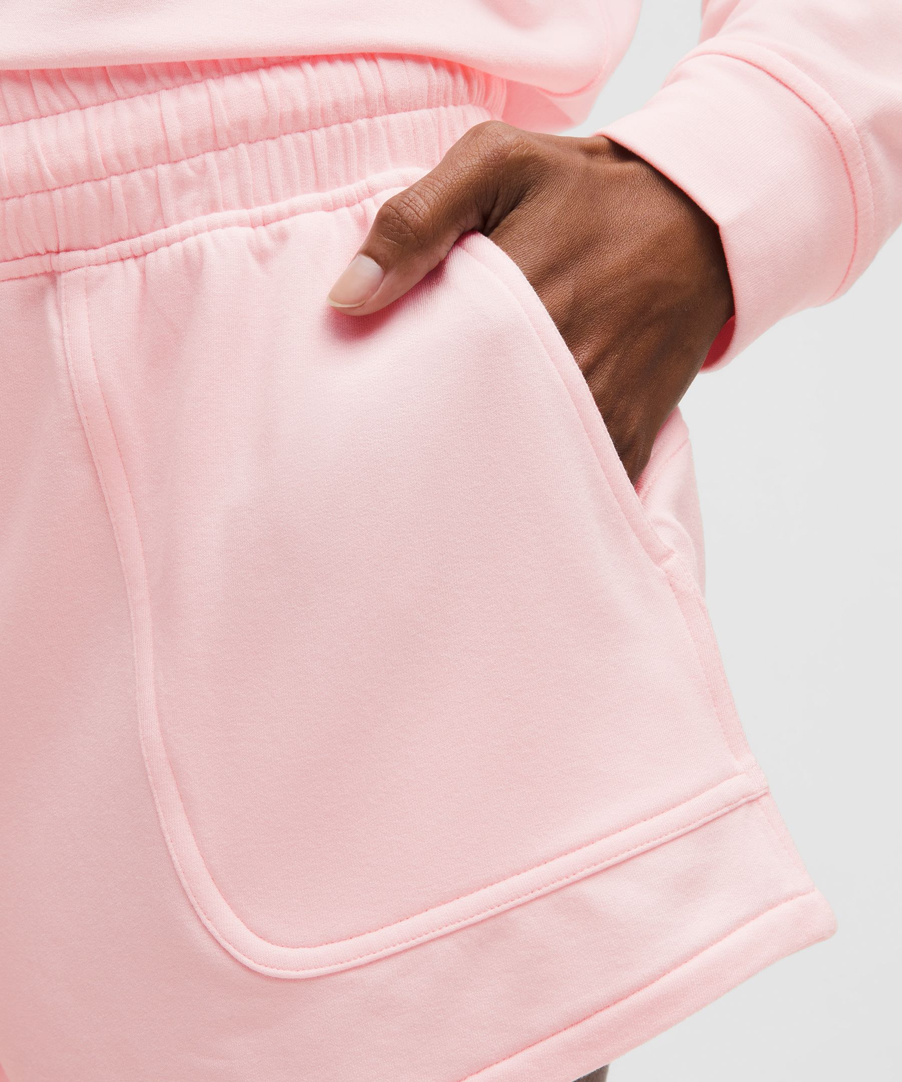 BeCalm Mid-Rise Wide-Waistband Short 3"