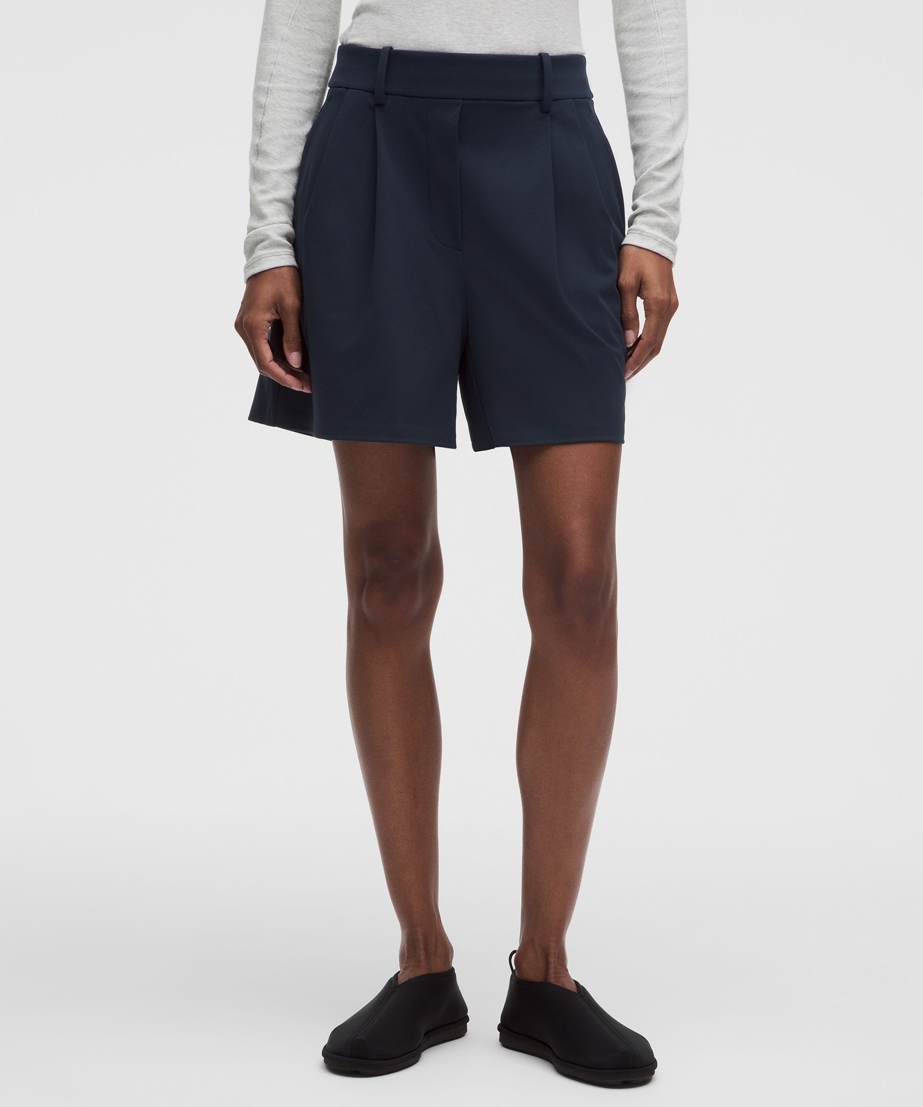Short plissé Daydrift taille haute 13 cm