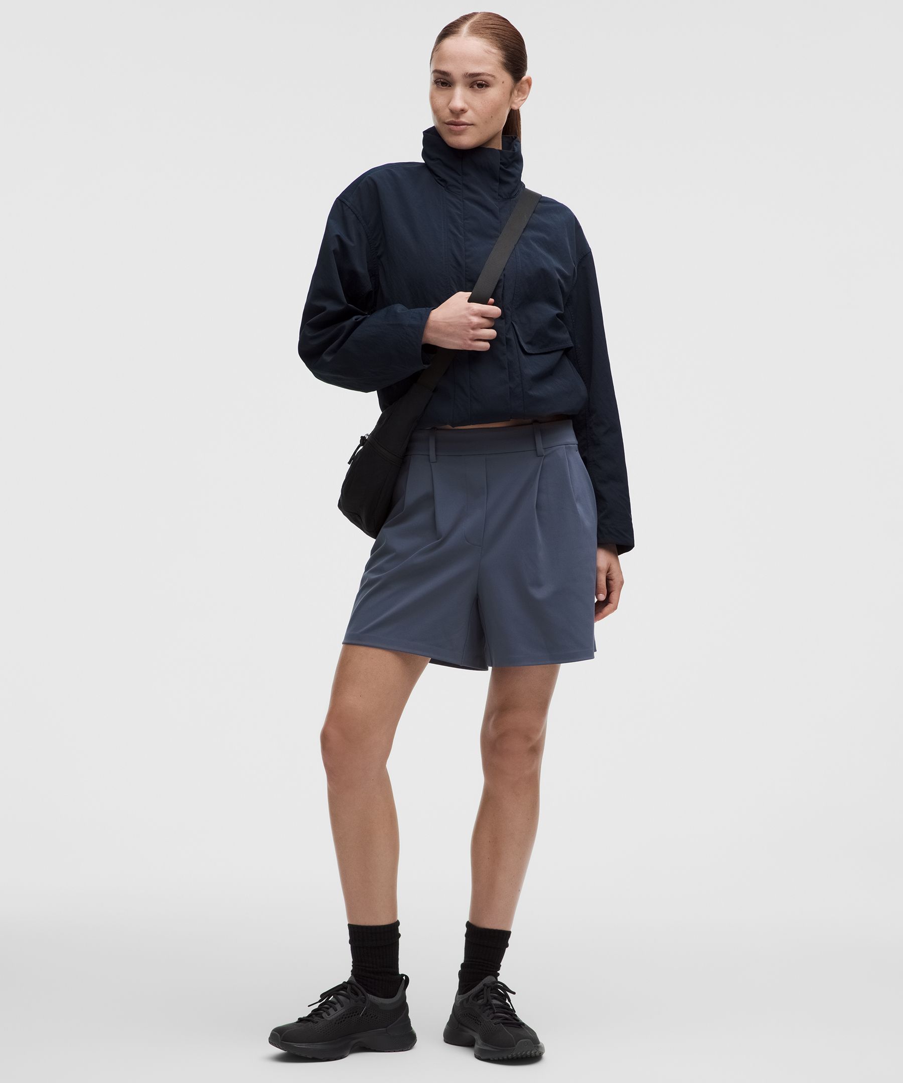 Daydrift Pleated High-Rise Short 5"