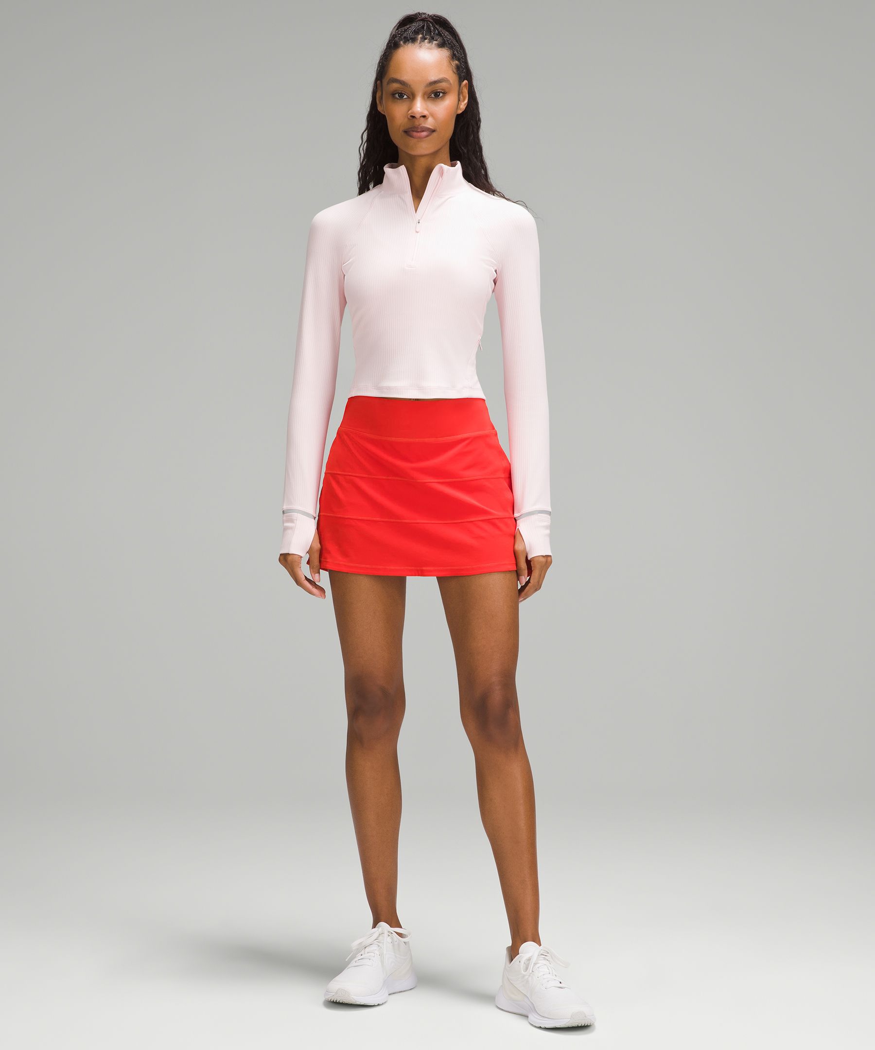 Will there be a revival of the pacesetter skirt? 👀 Spotted when looking at  the new release Nulux Mock-Neck Long Sleeve. : r/lululemon