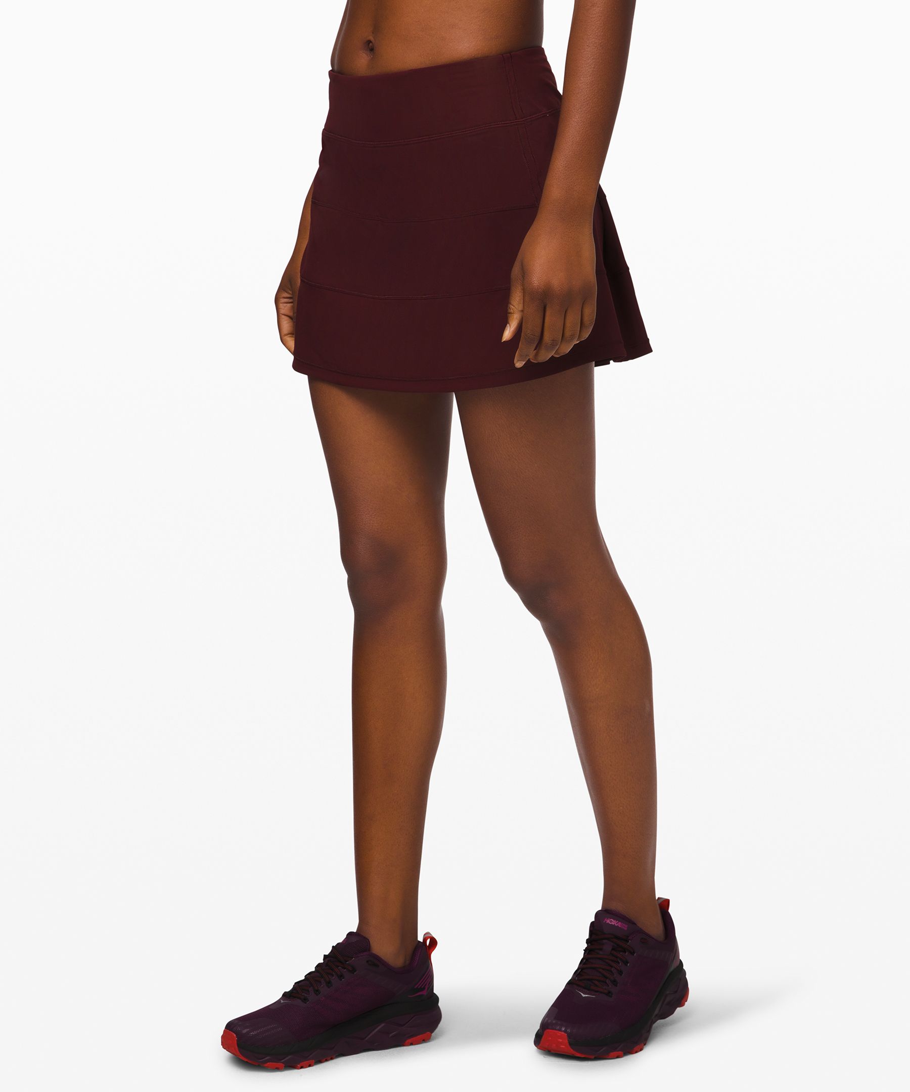 Lululemon Pace Rival Skirt (tall) *4-way Stretch 15" In Garnet