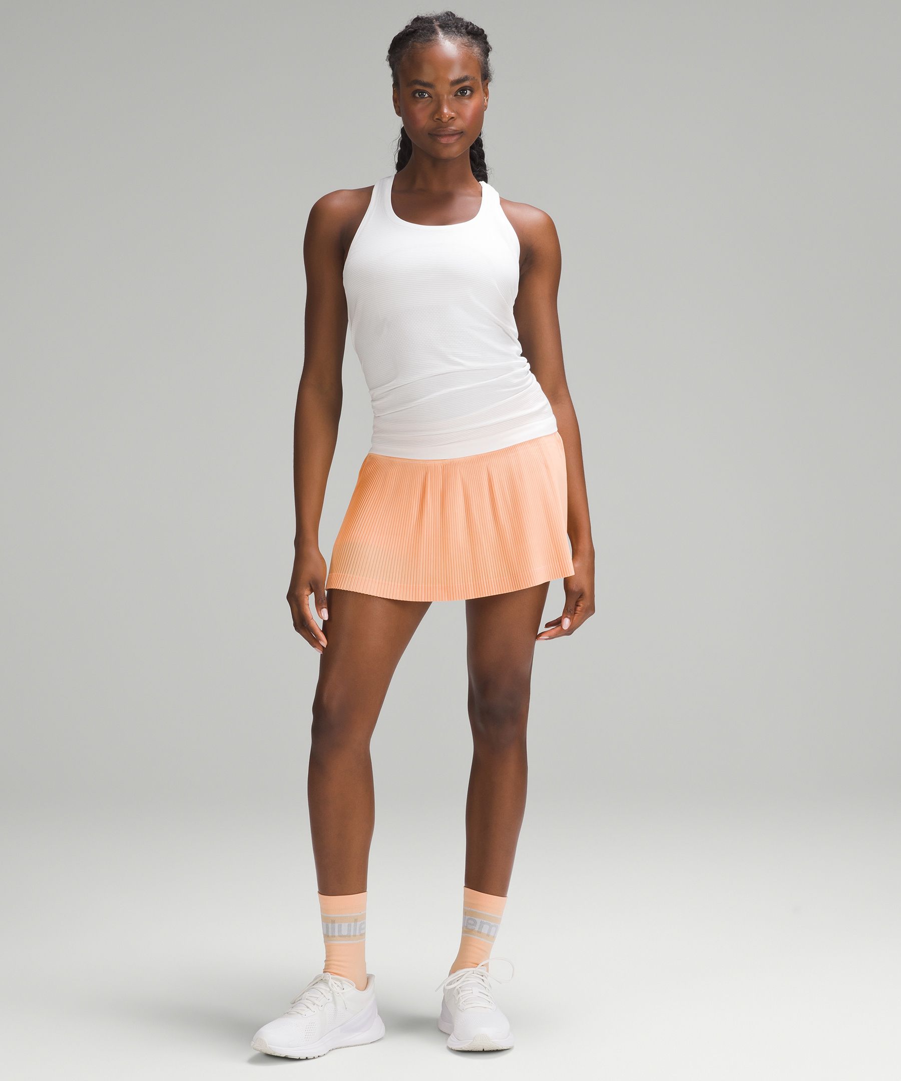 Try-On Reviews: Pleat to Street Skirt + All Sport Support Tank +