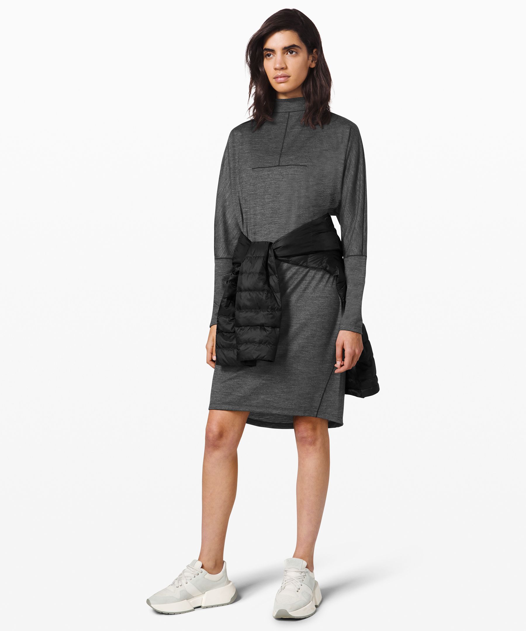 Lululemon Vindur Dress Wool * Lab In Black
