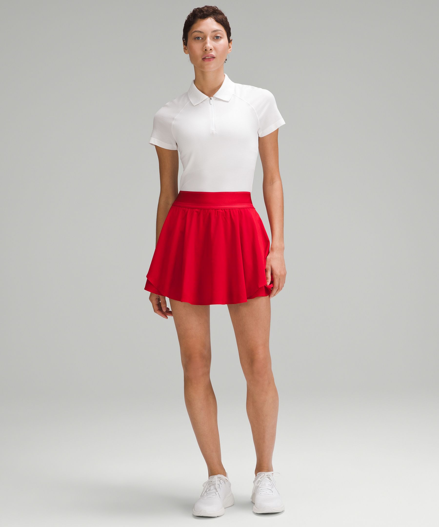 Lululemon Court Rival High-rise Tennis Skirt Long In Dark Red | ModeSens