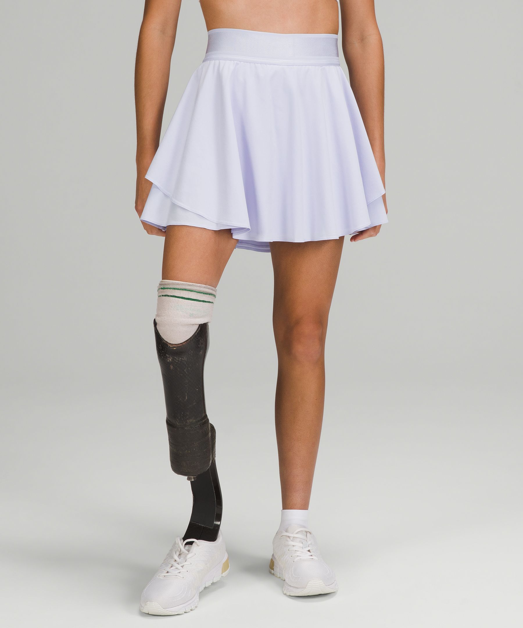 Lululemon Court Rival High-rise Tennis Skirt Long In Pastel Blue