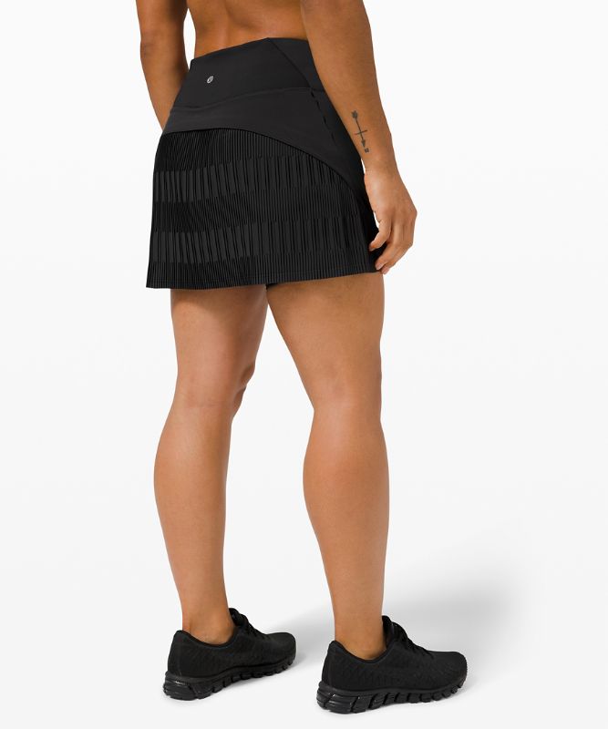 Pleated High-Rise Lined Tennis Skirt
