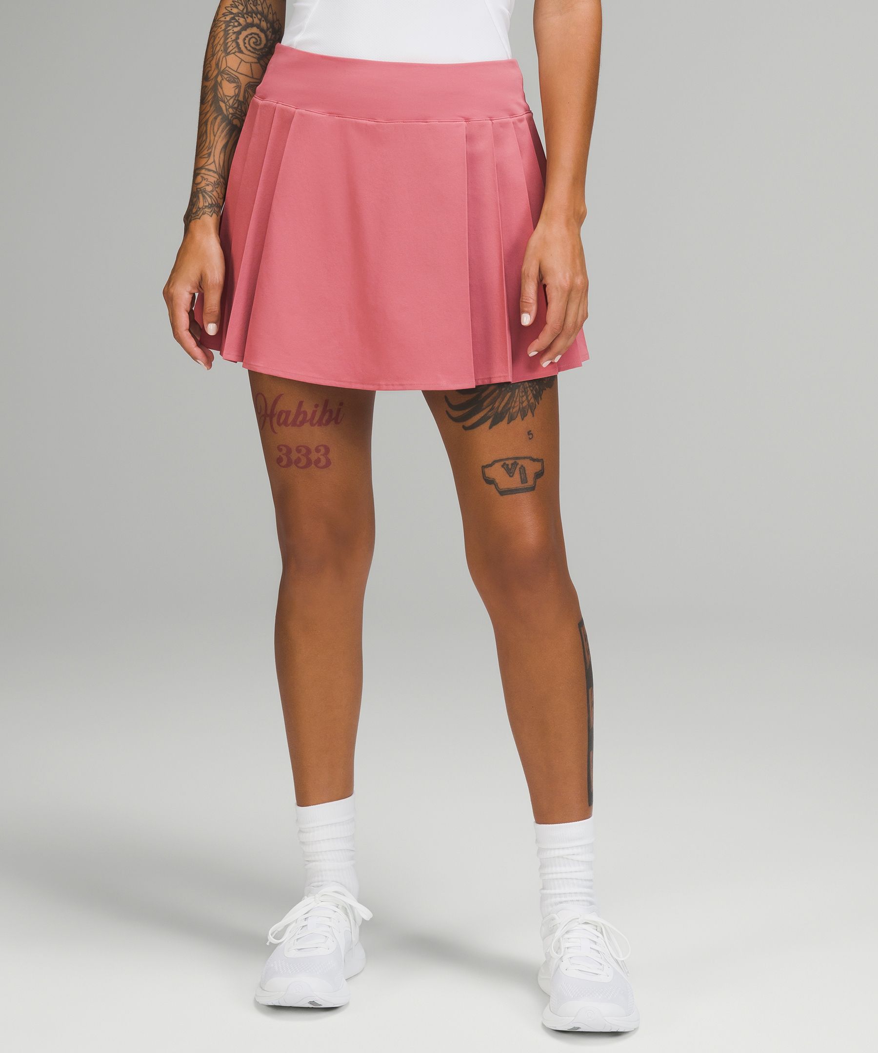 Lululemon Side-pleat High-rise Tennis Skirt In Brier Rose